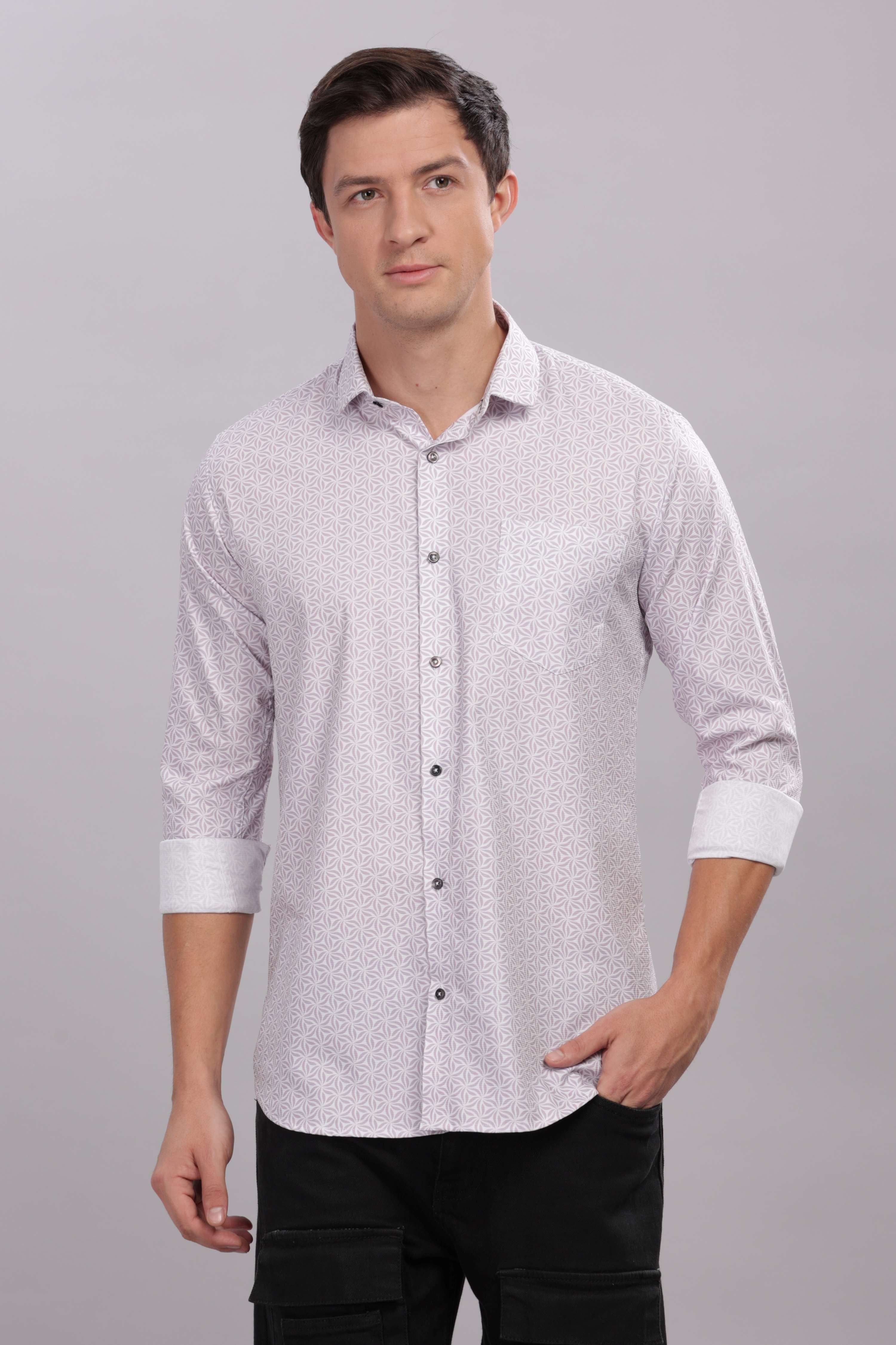 Floral Tessellation Printed Shirt