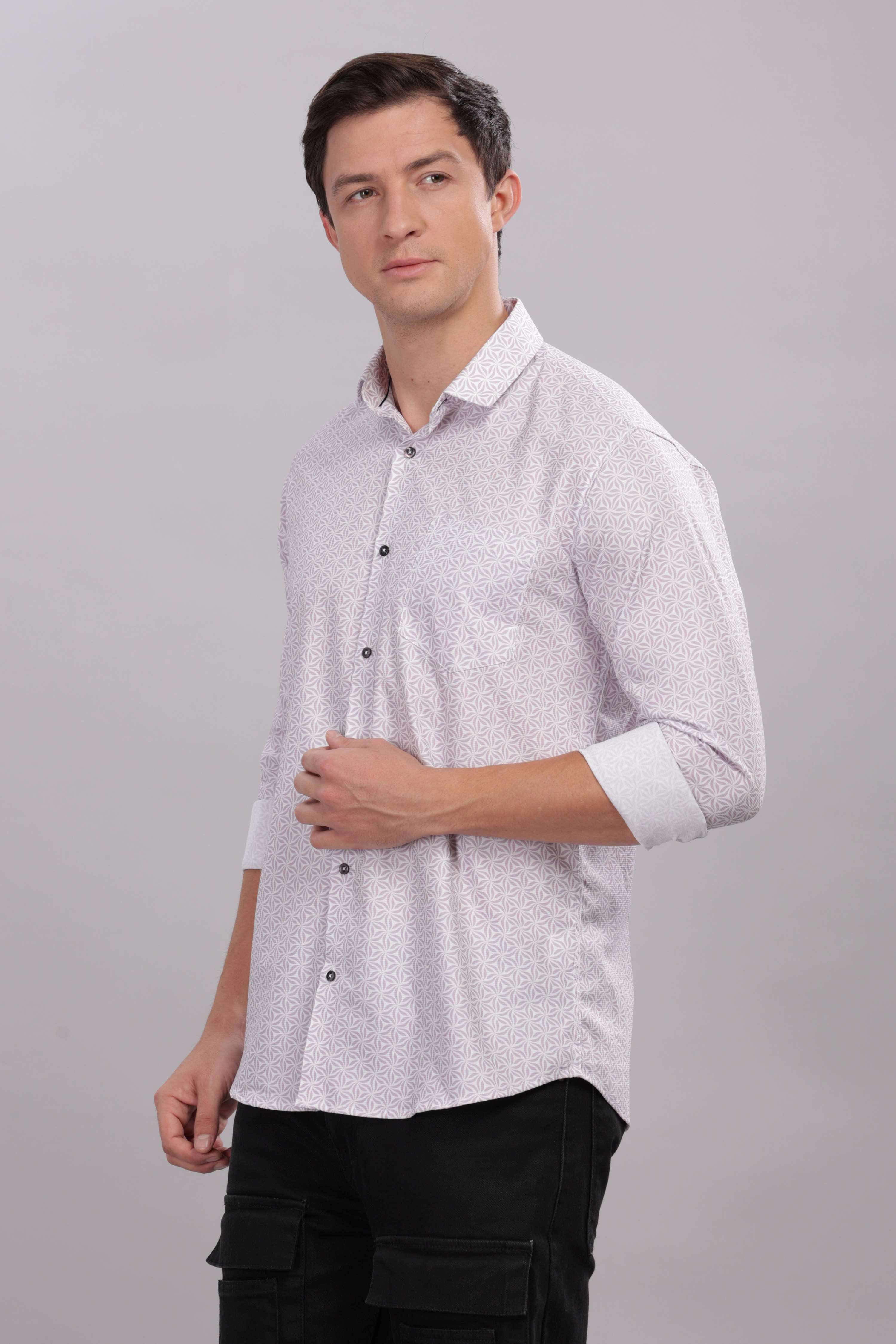 Floral Tessellation Printed Shirt