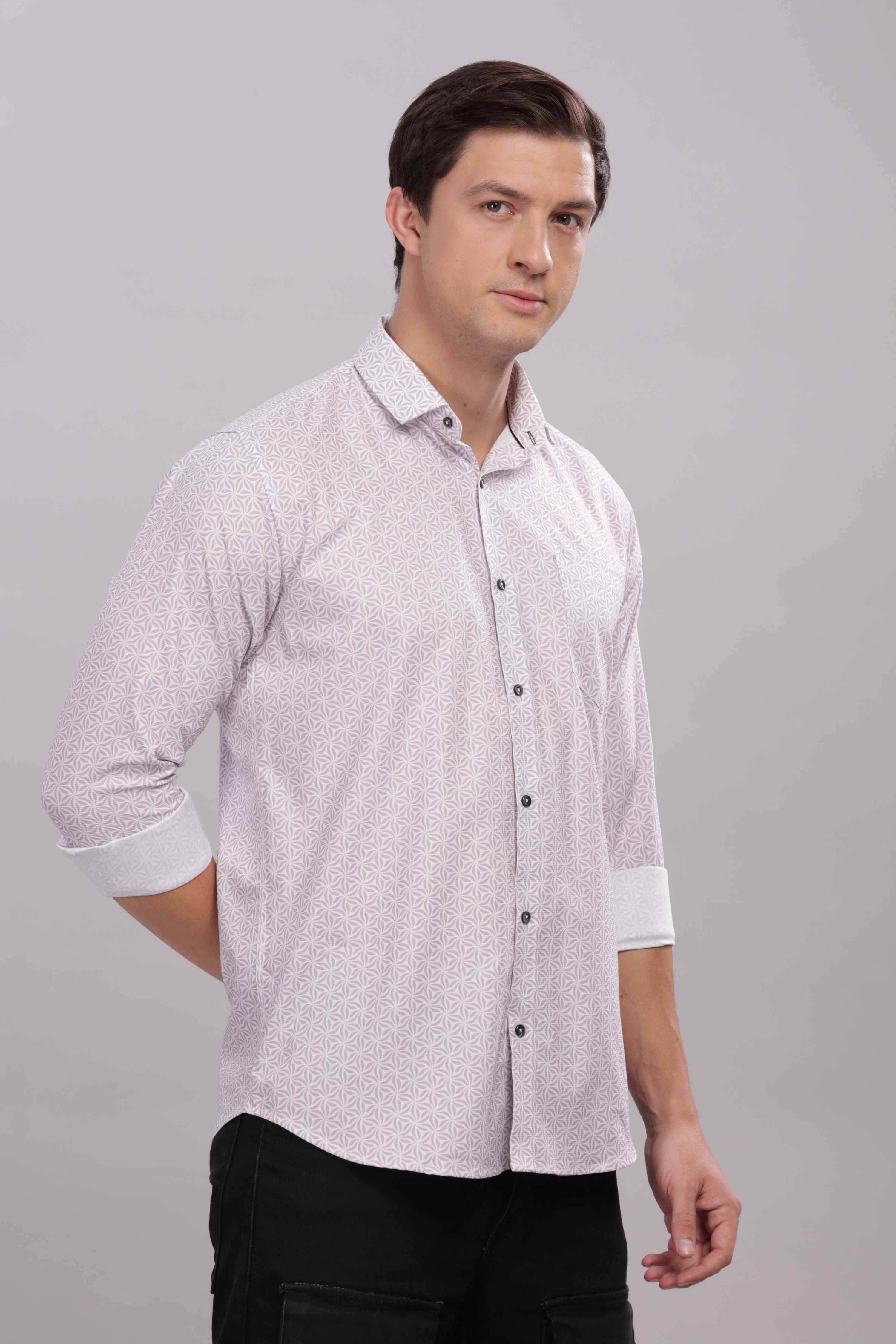 Floral Tessellation Printed Shirt