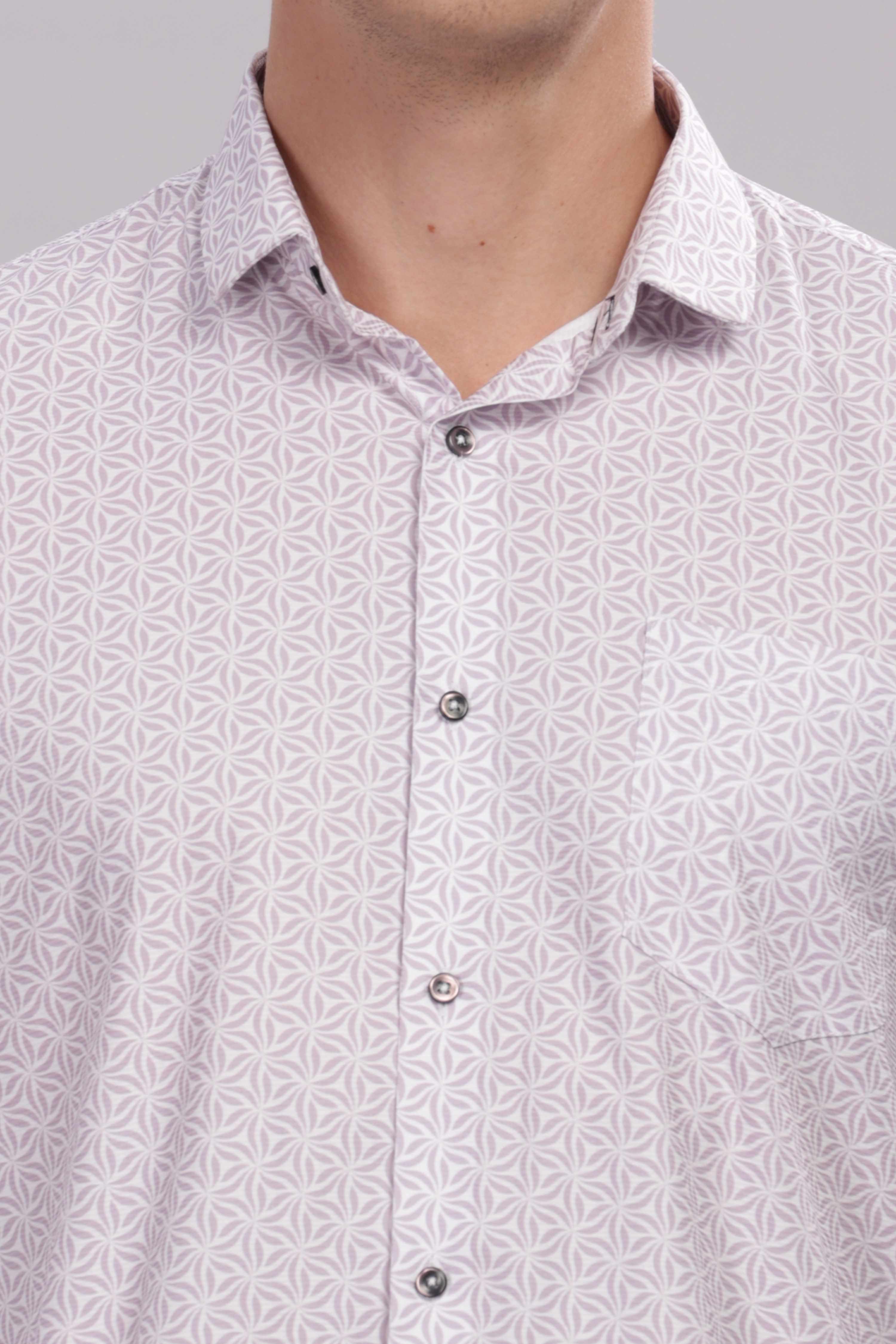 Floral Tessellation Printed Shirt