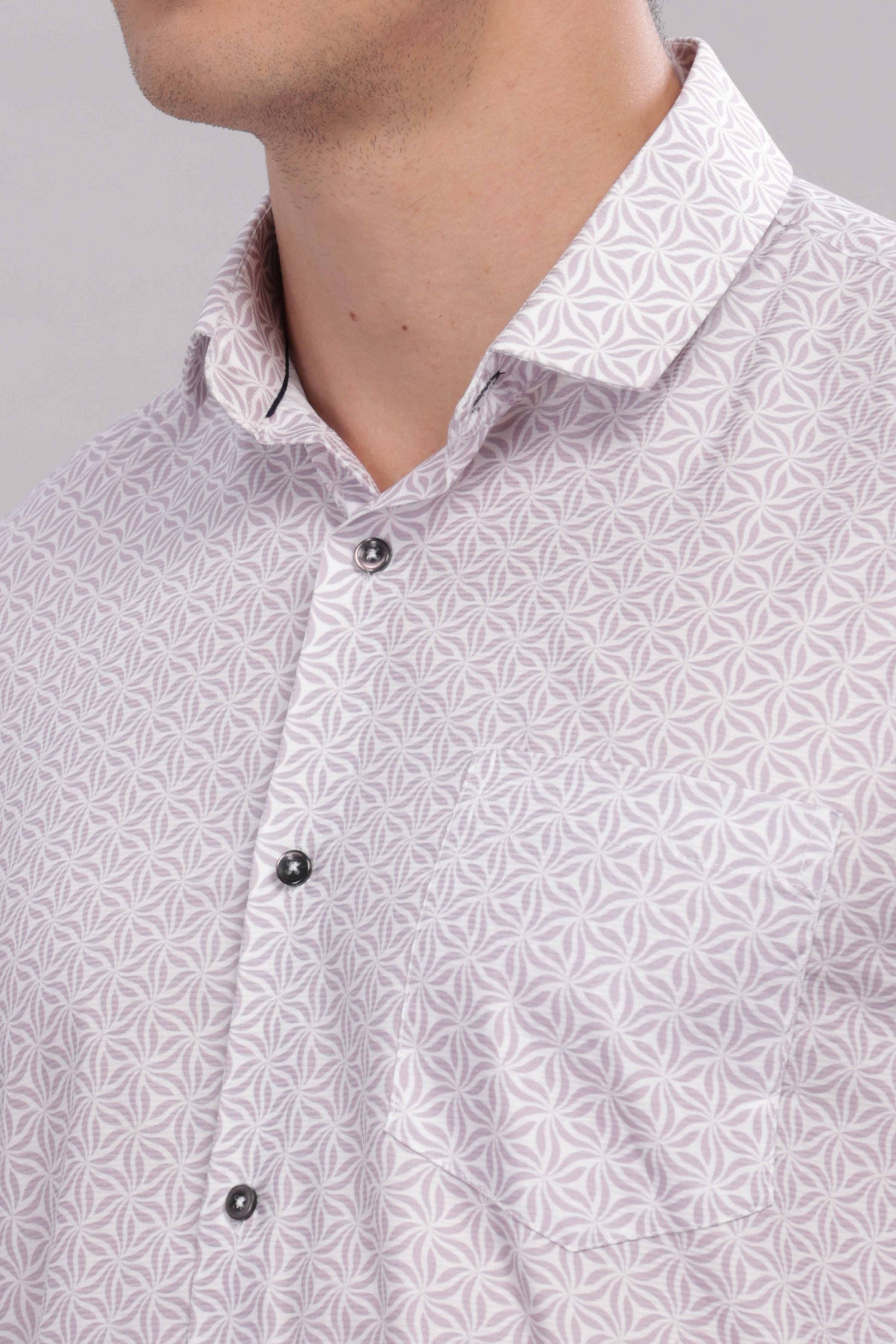 Floral Tessellation Printed Shirt