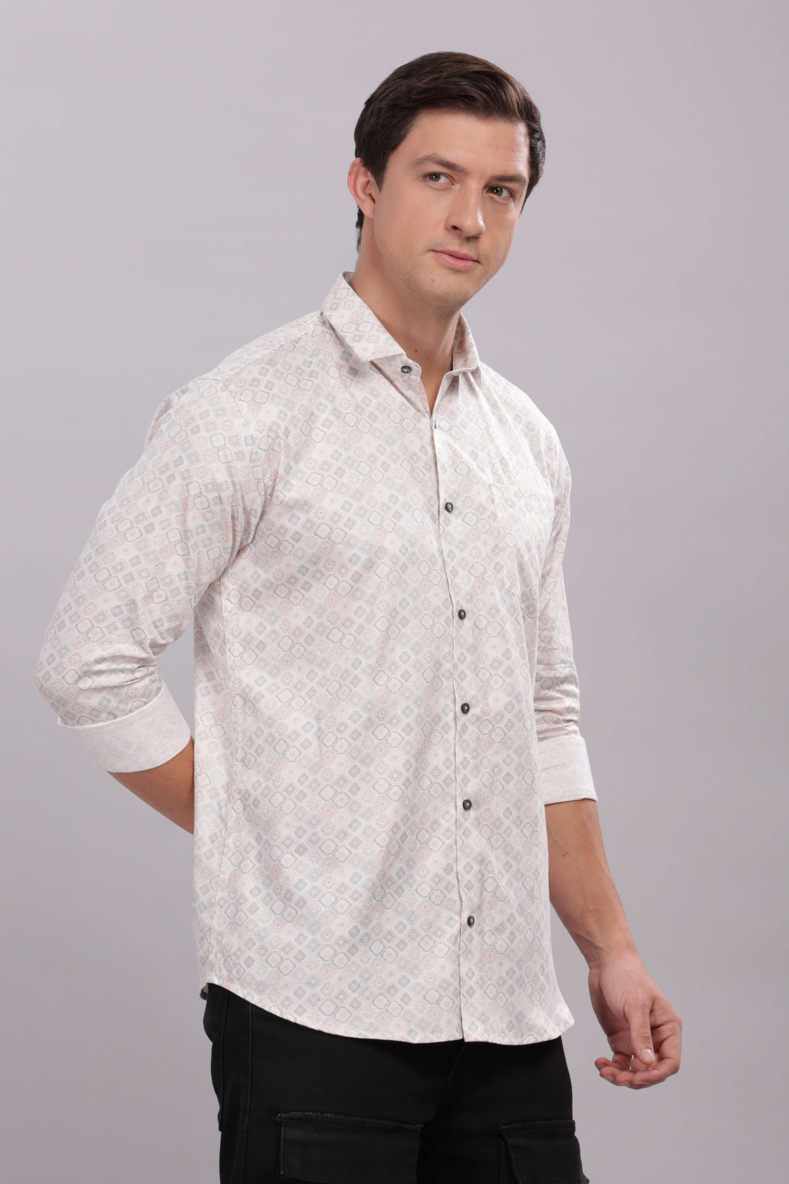 Calico Pattern Printed Shirt