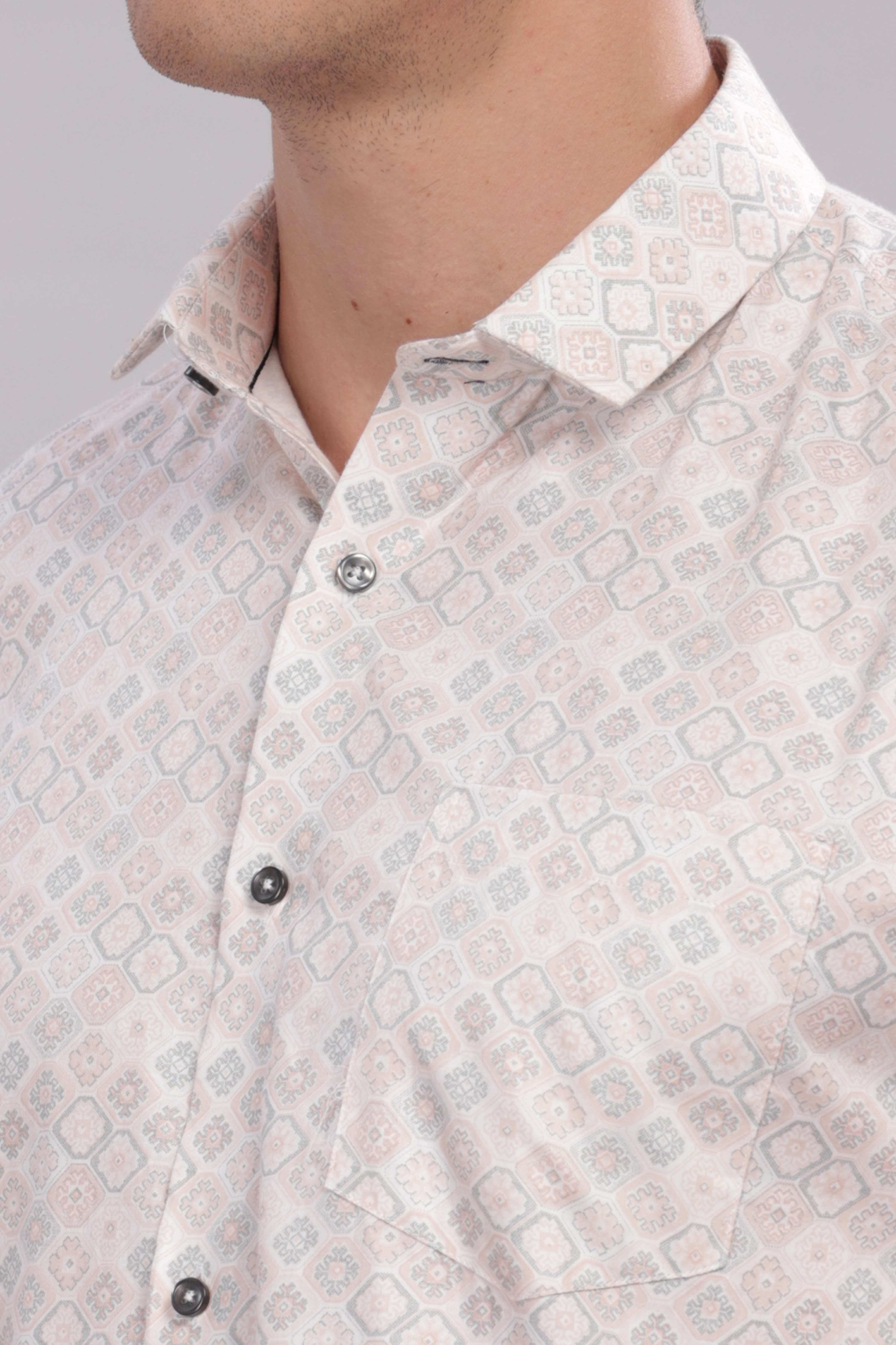 Calico Pattern Printed Shirt