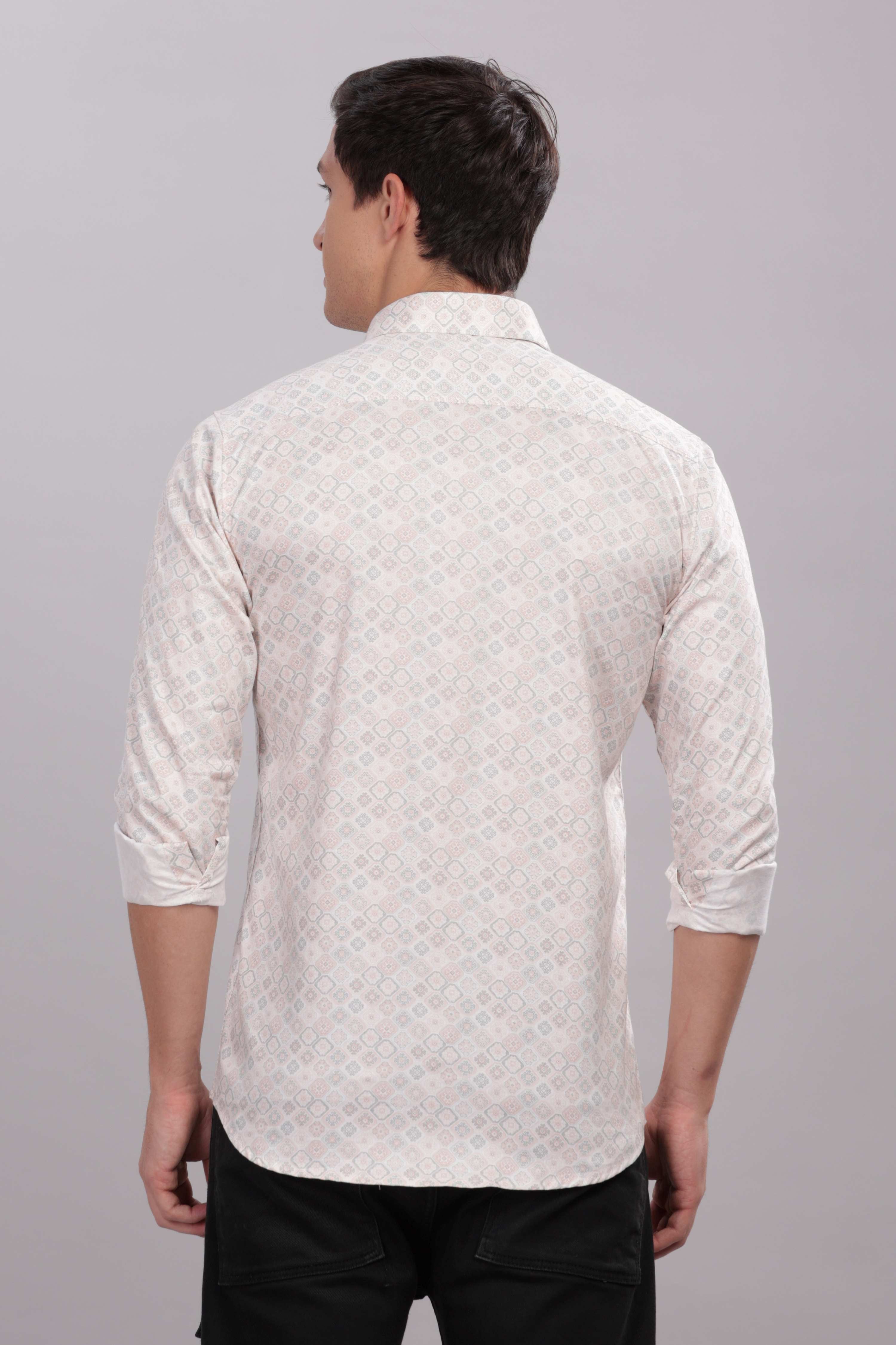 Calico Pattern Printed Shirt