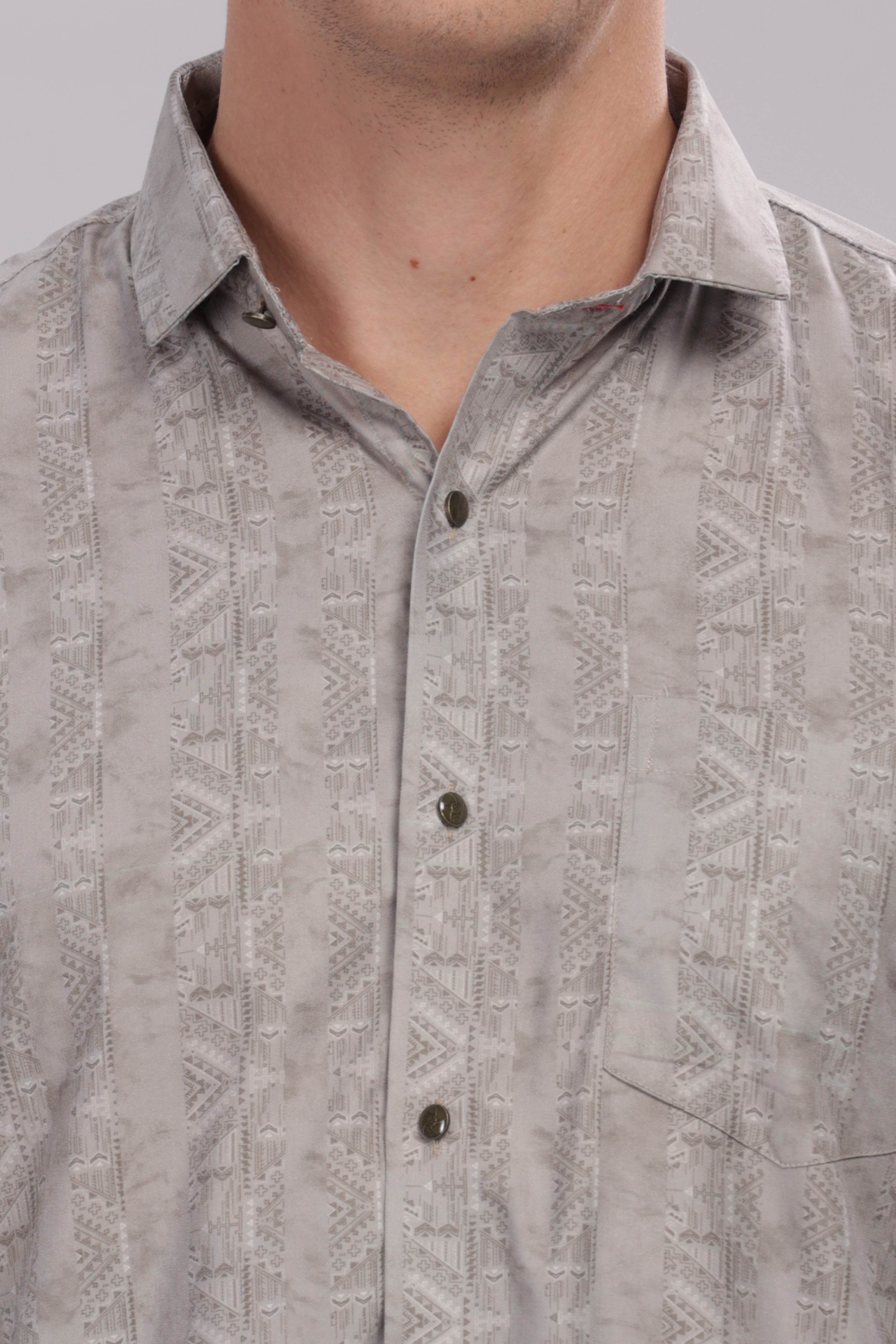 Geometric Angular Design Printed Shirt