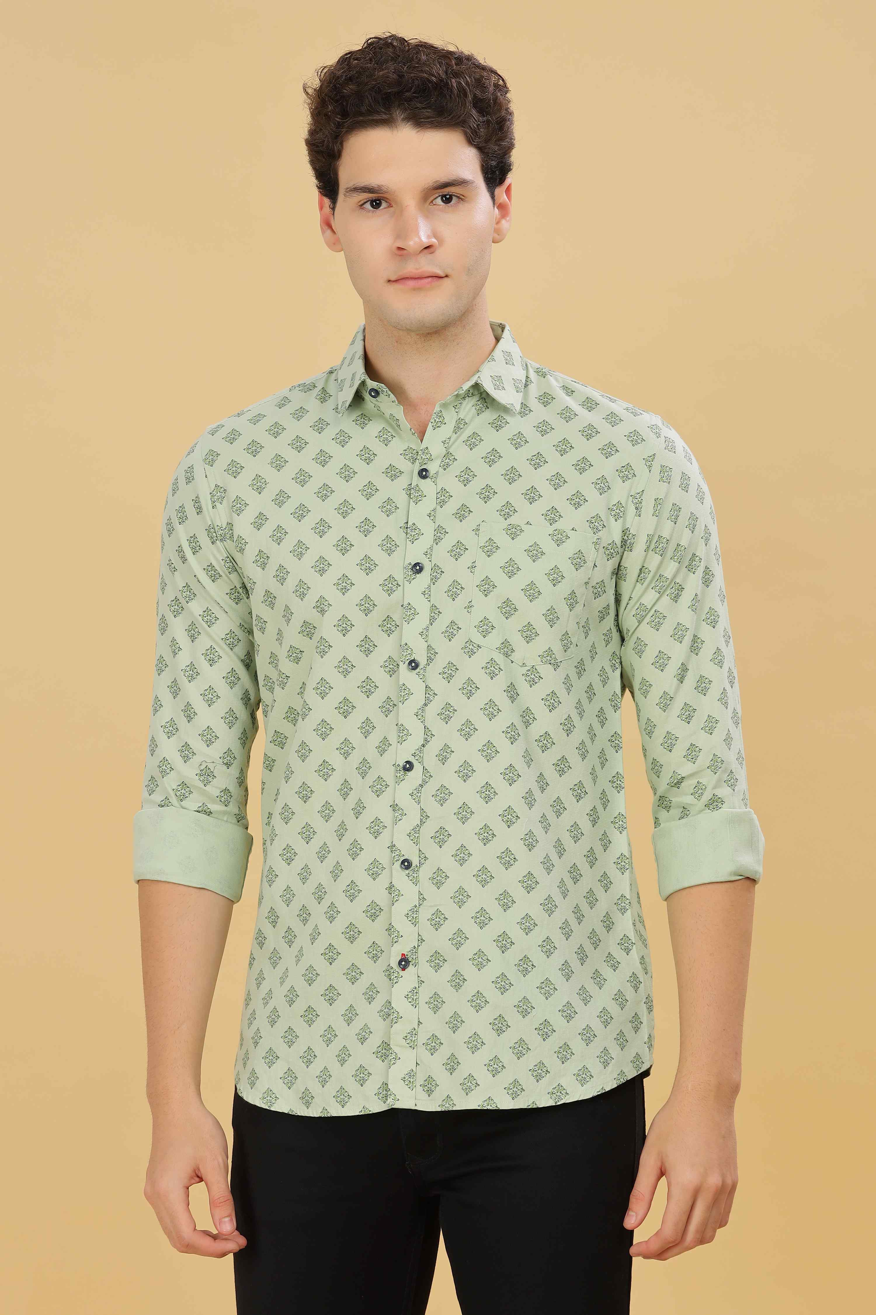 Square Designer Printed Shirt