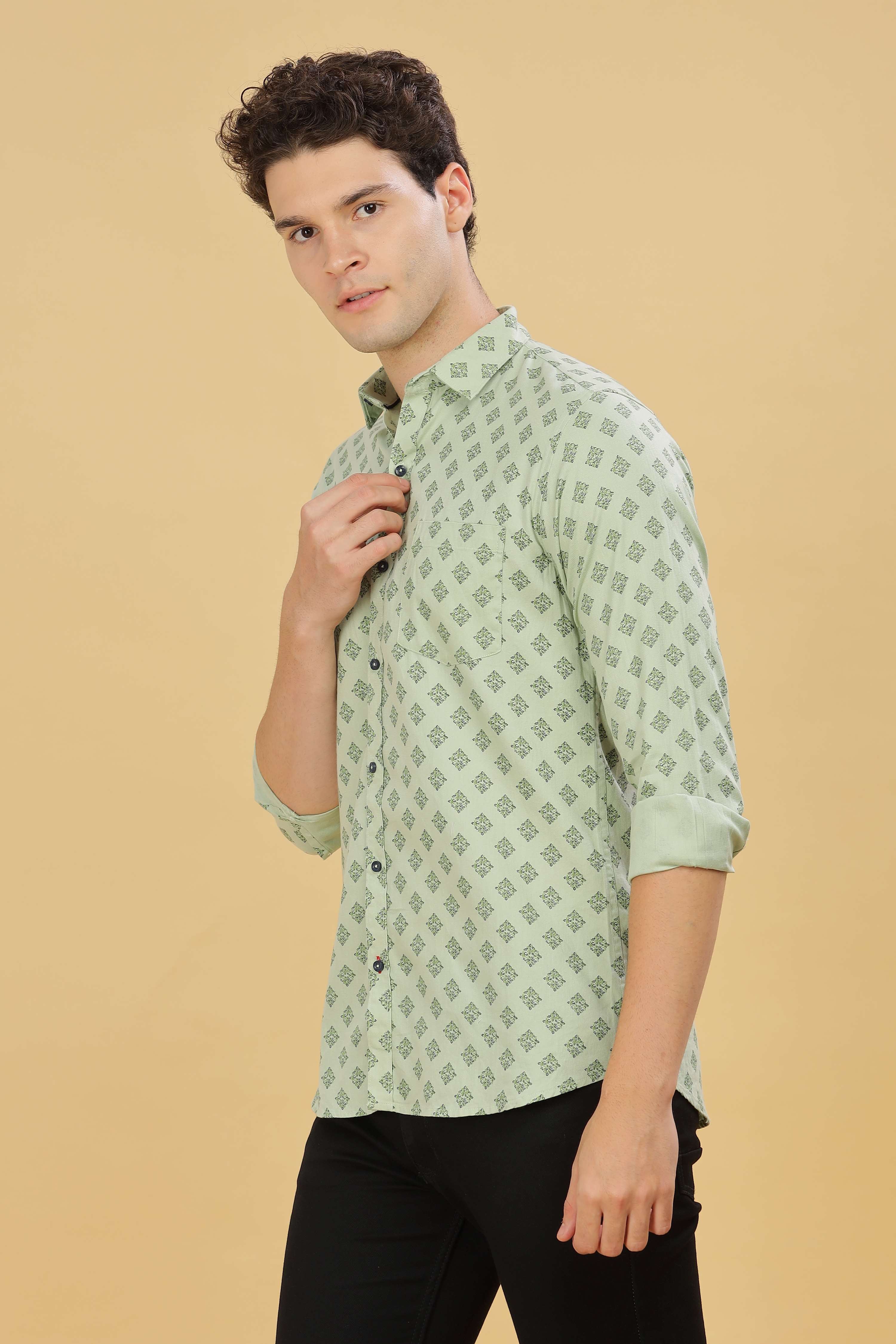 Square Designer Printed Shirt