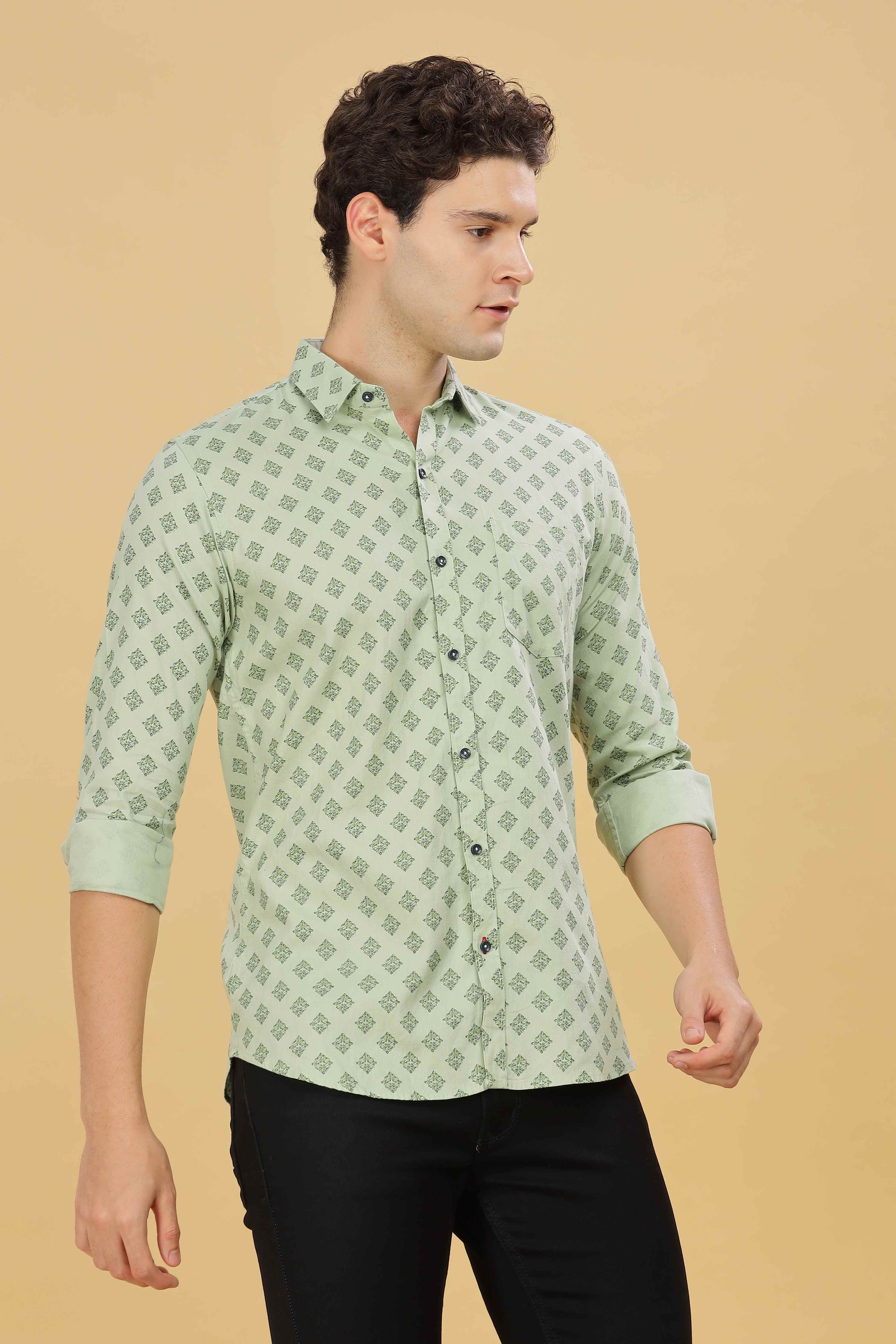 Square Designer Printed Shirt