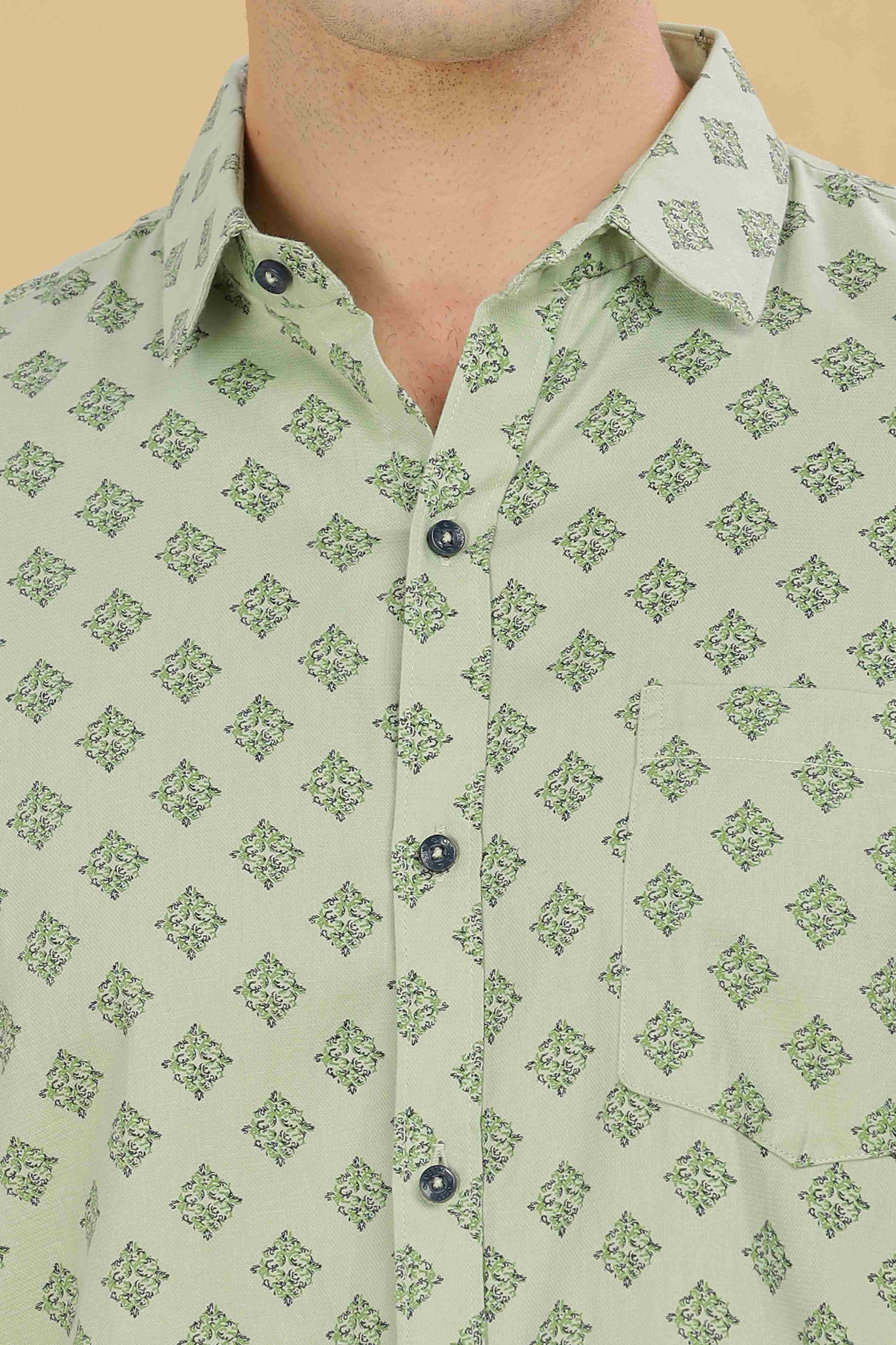 Square Designer Printed Shirt