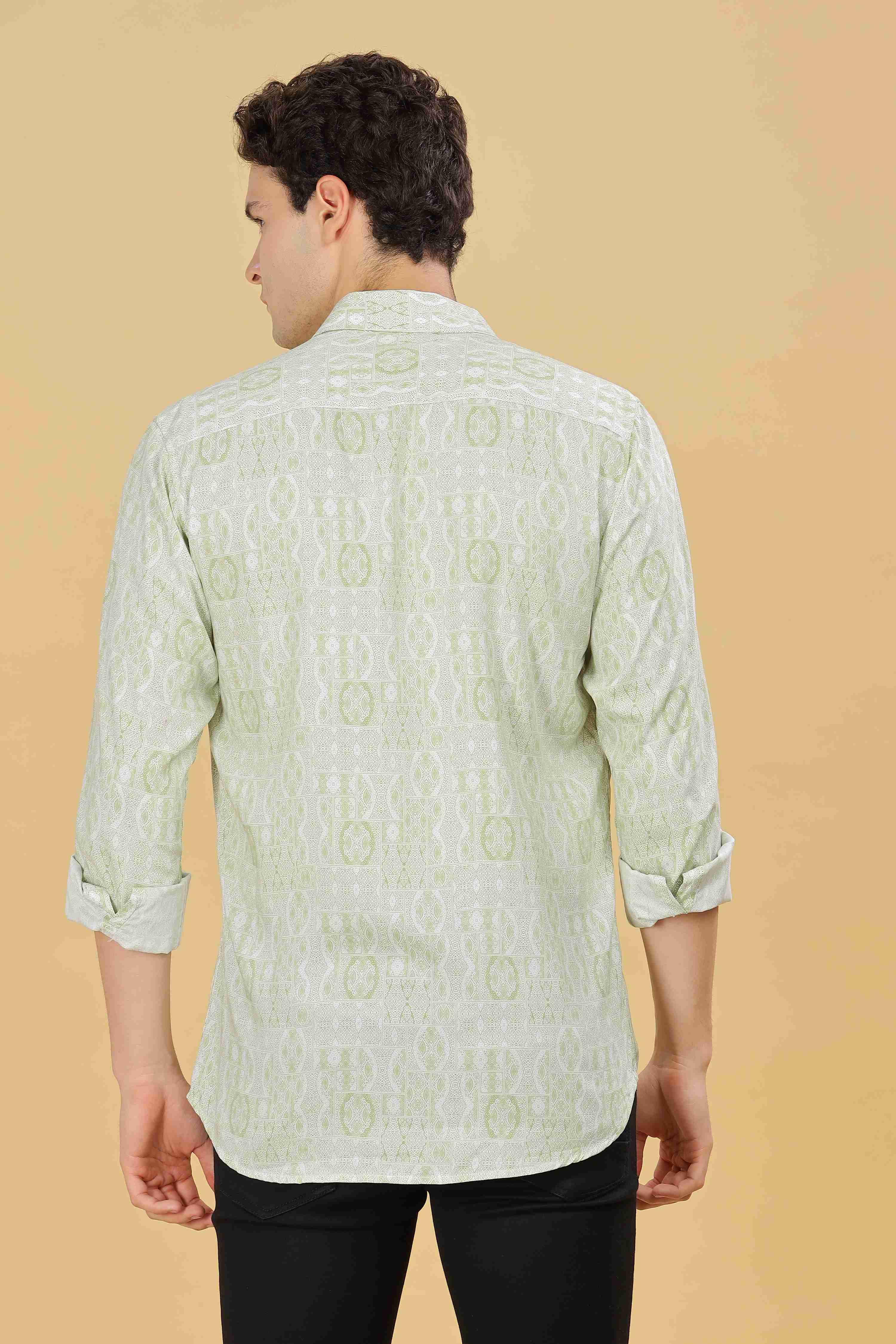 Self Designer Printed Shirt