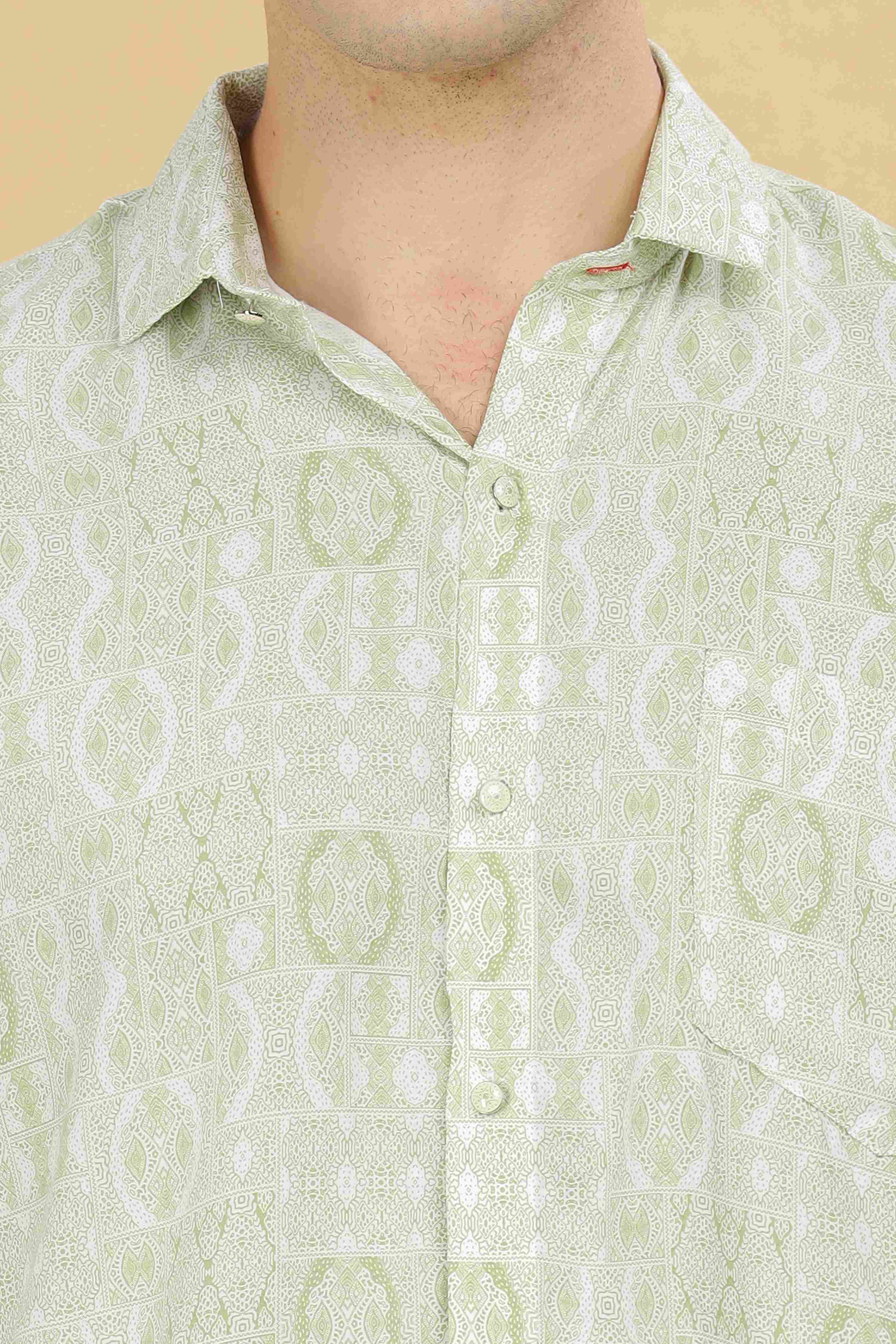 Self Designer Printed Shirt