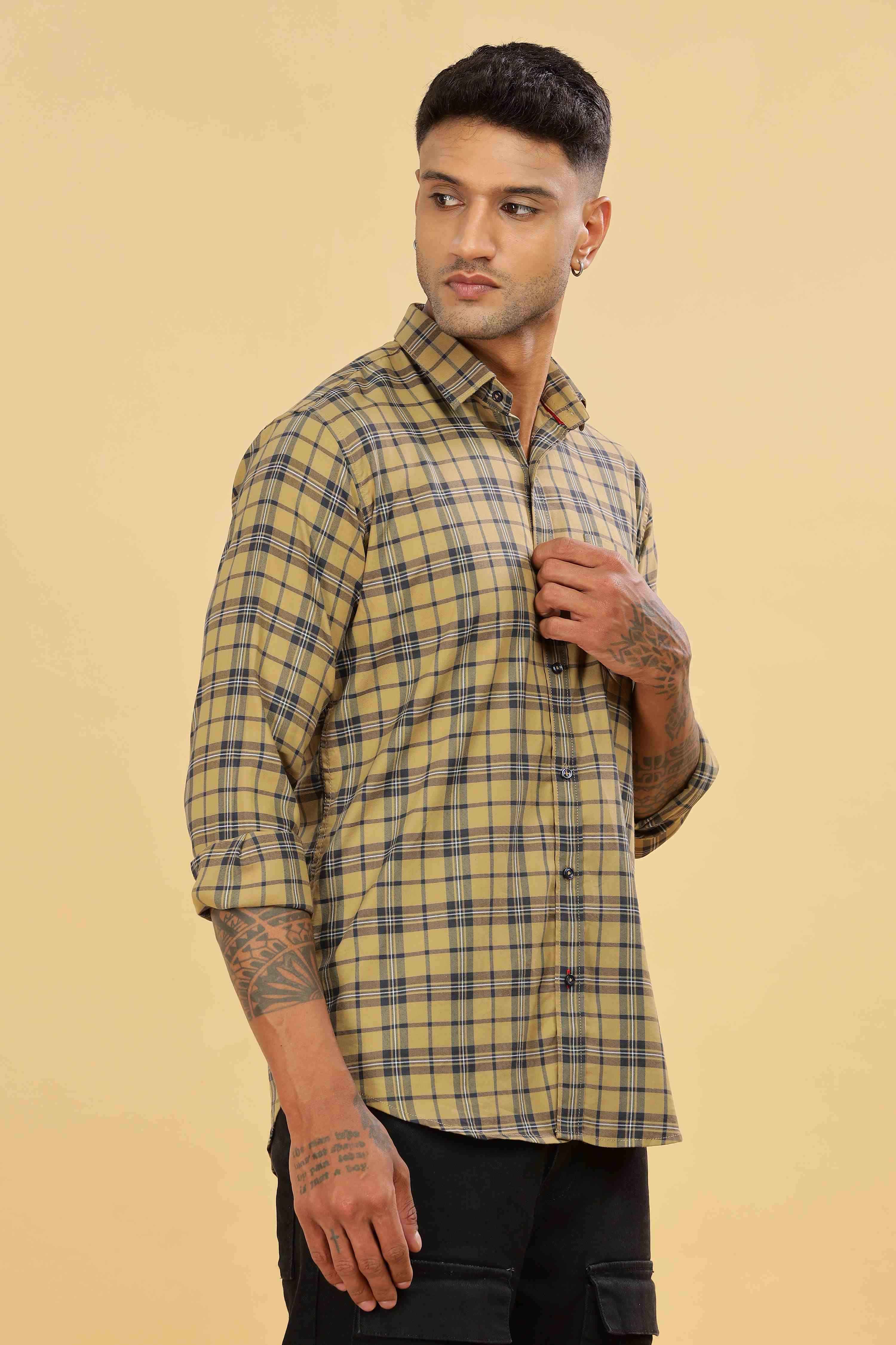 Men's Checkered Regular Fit Shirt