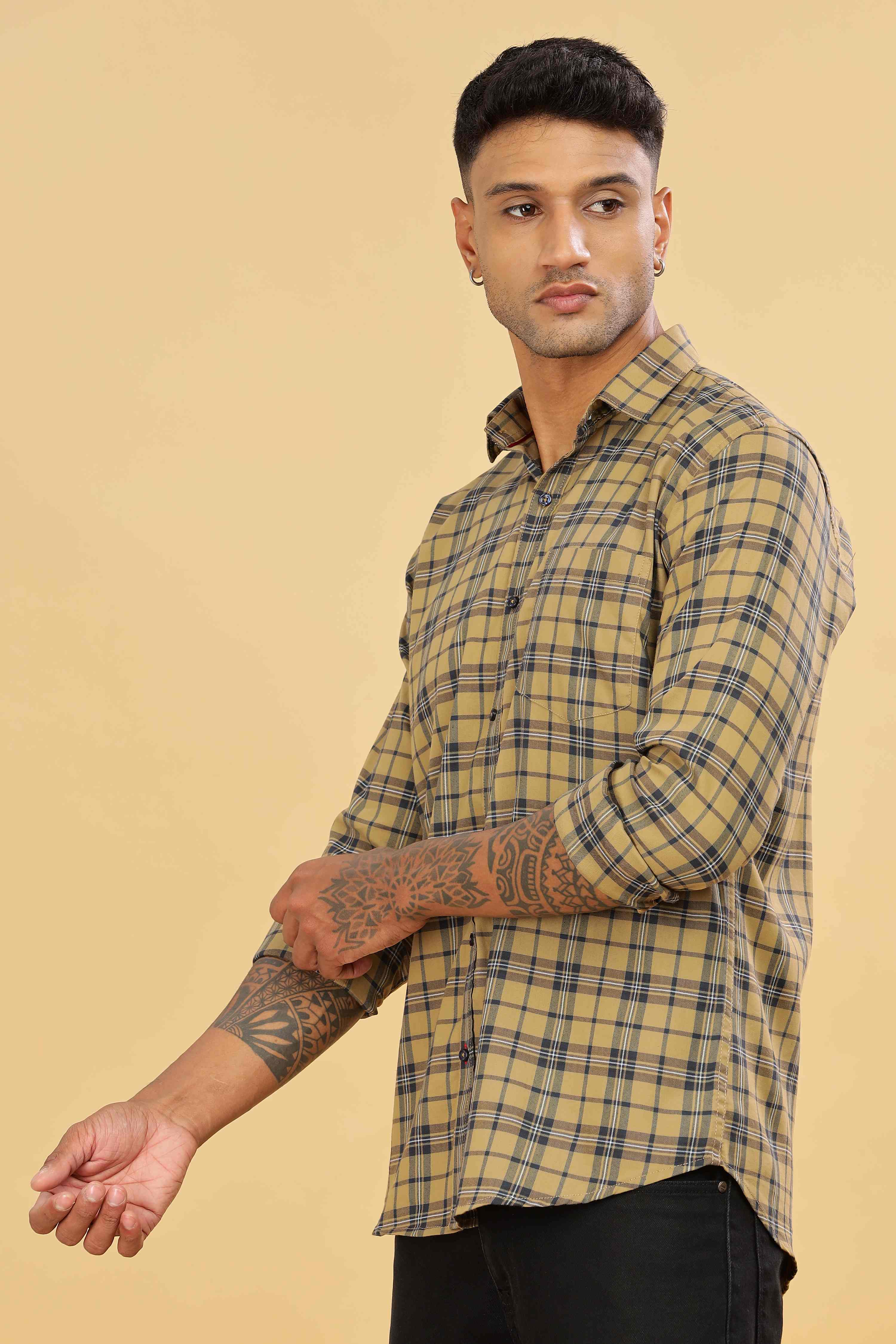 Men's Checkered Regular Fit Shirt