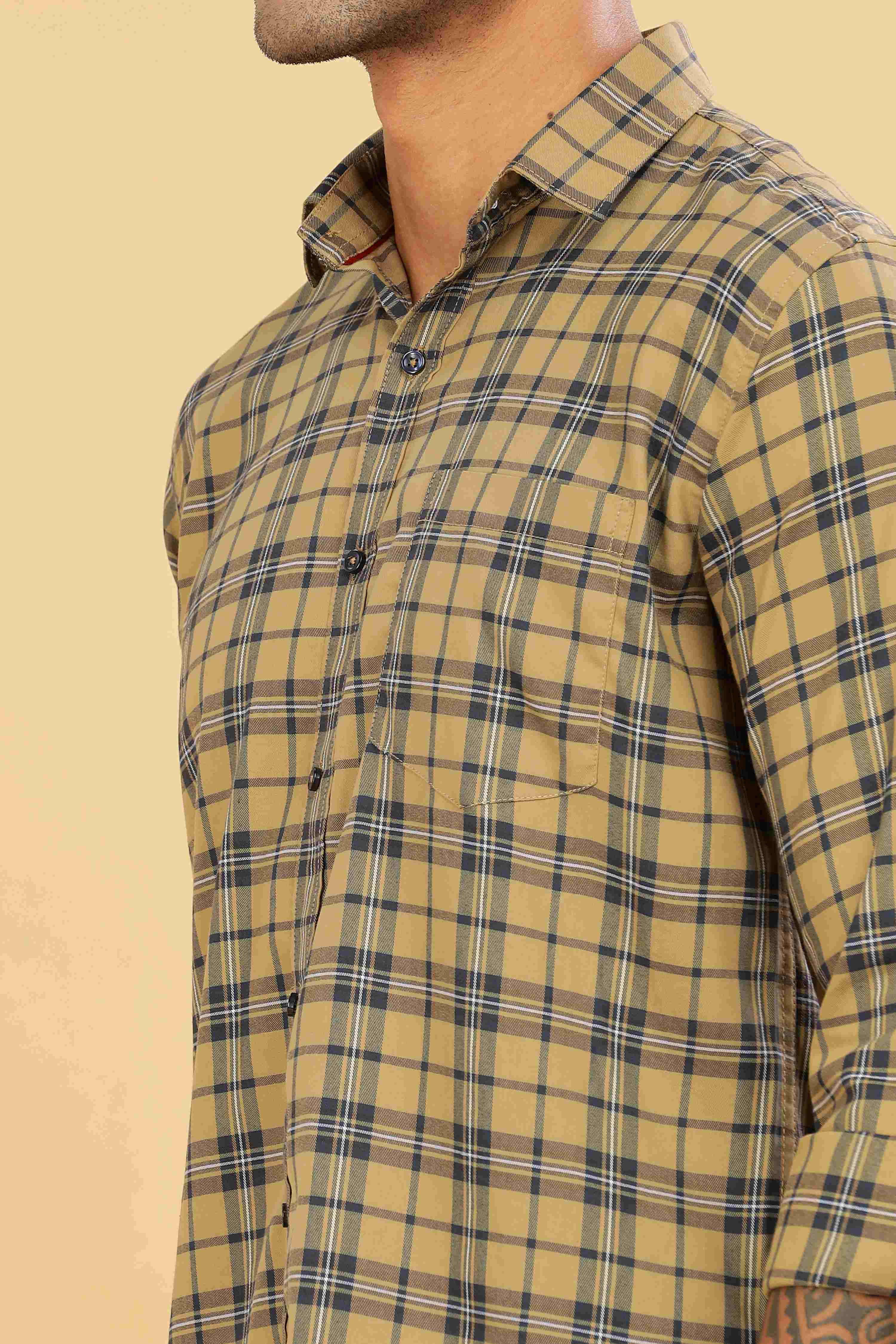 Men's Checkered Regular Fit Shirt