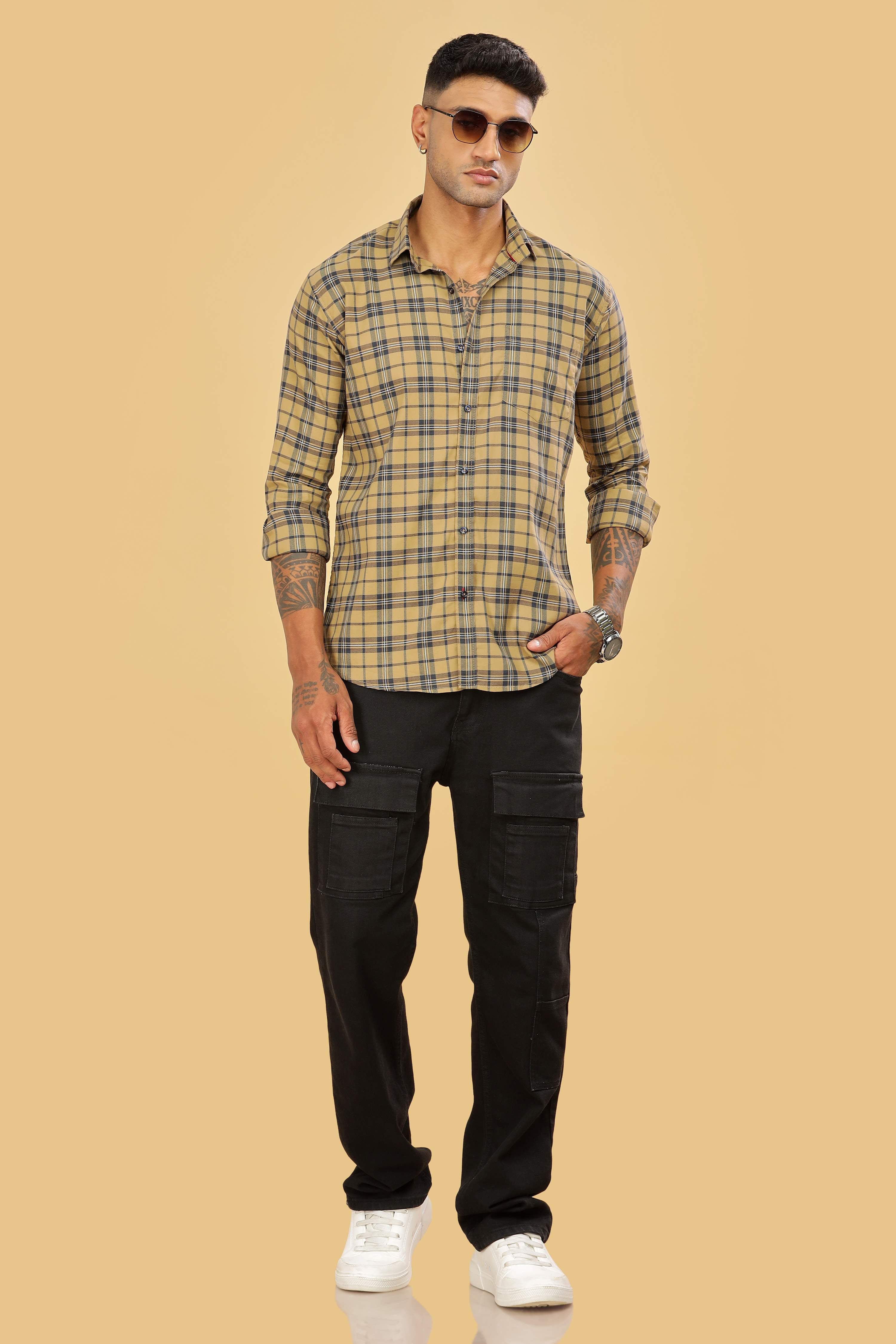 Men's Checkered Regular Fit Shirt