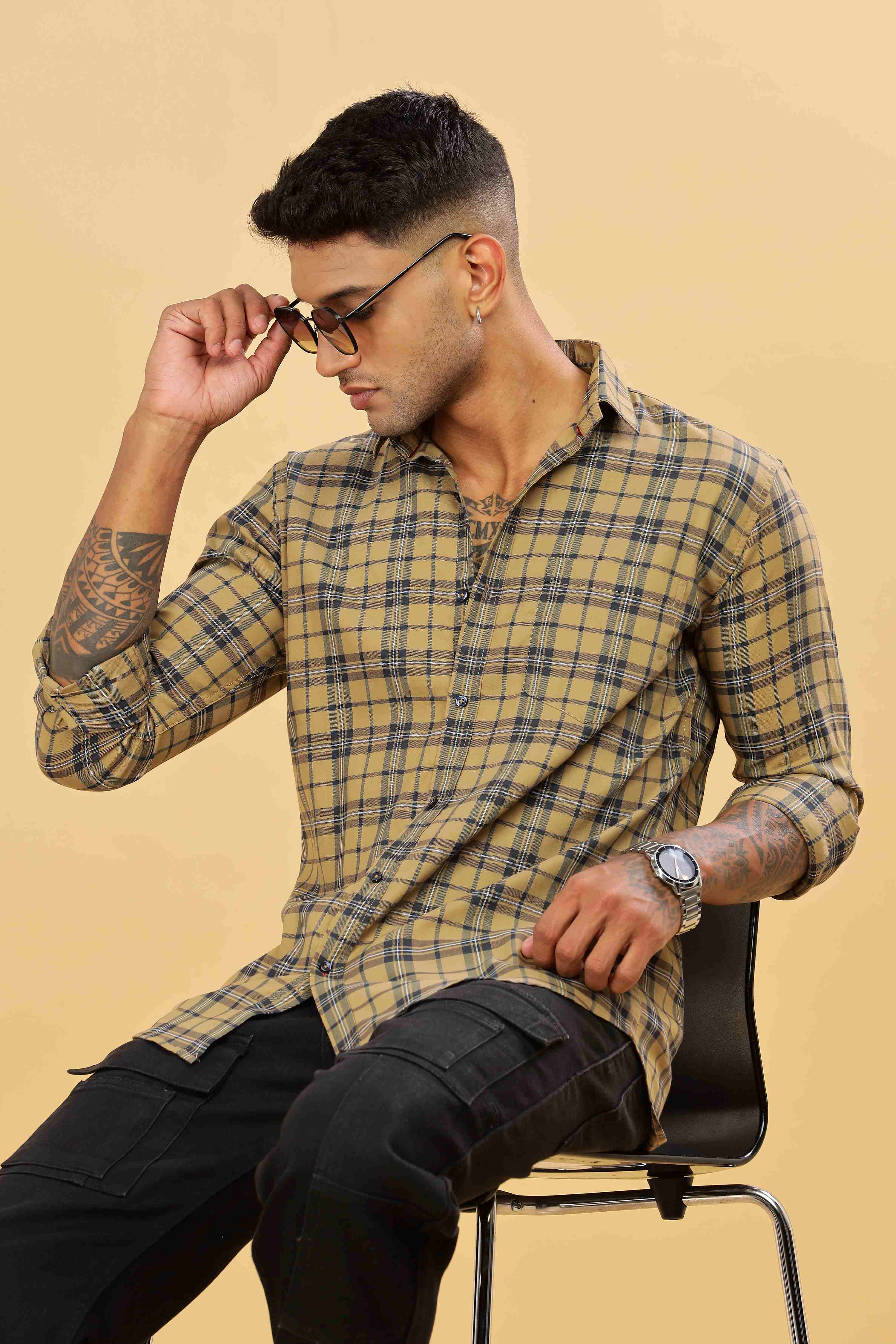 Men's Checkered Regular Fit Shirt