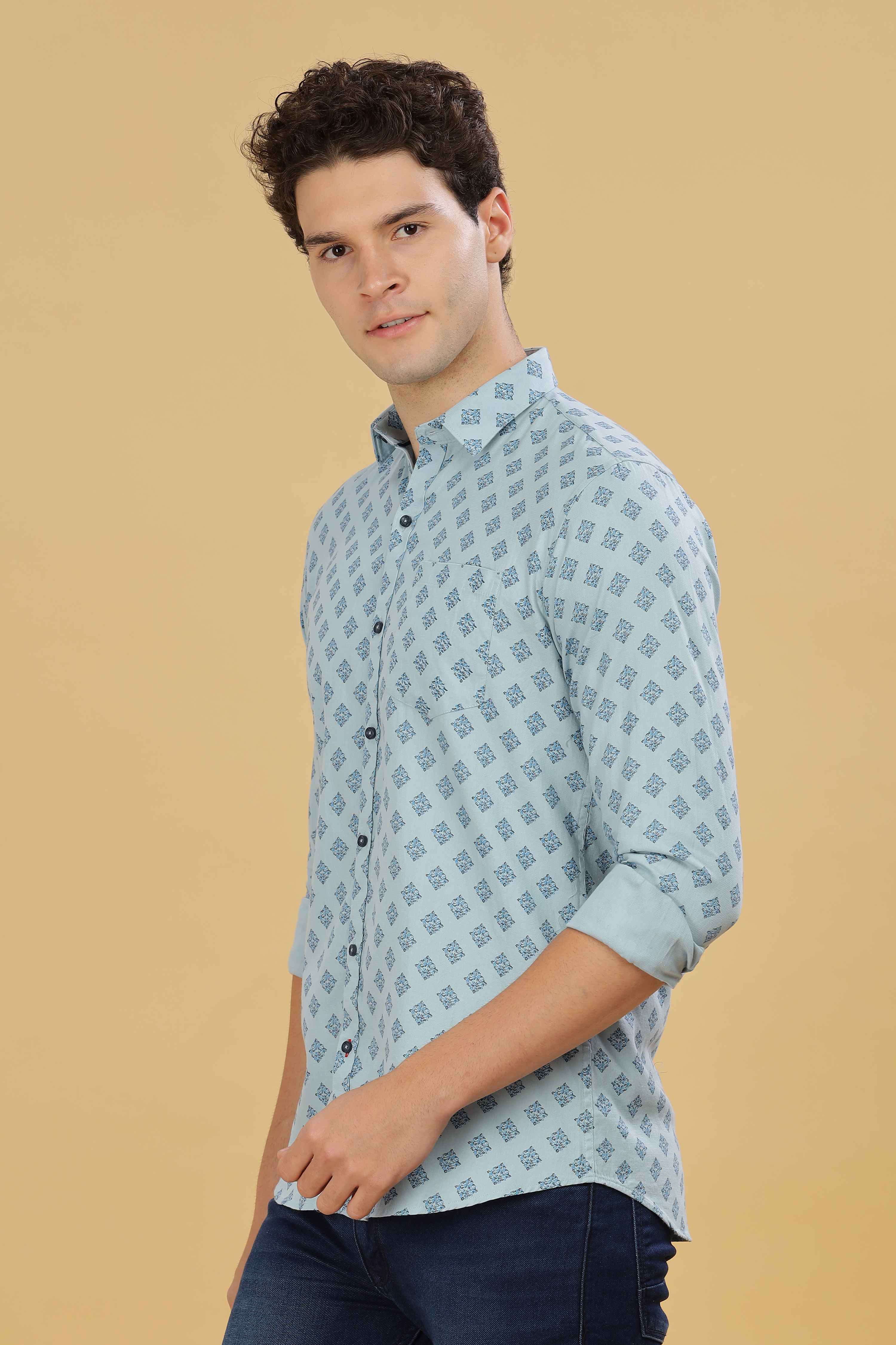 Square Designer Printed Shirt
