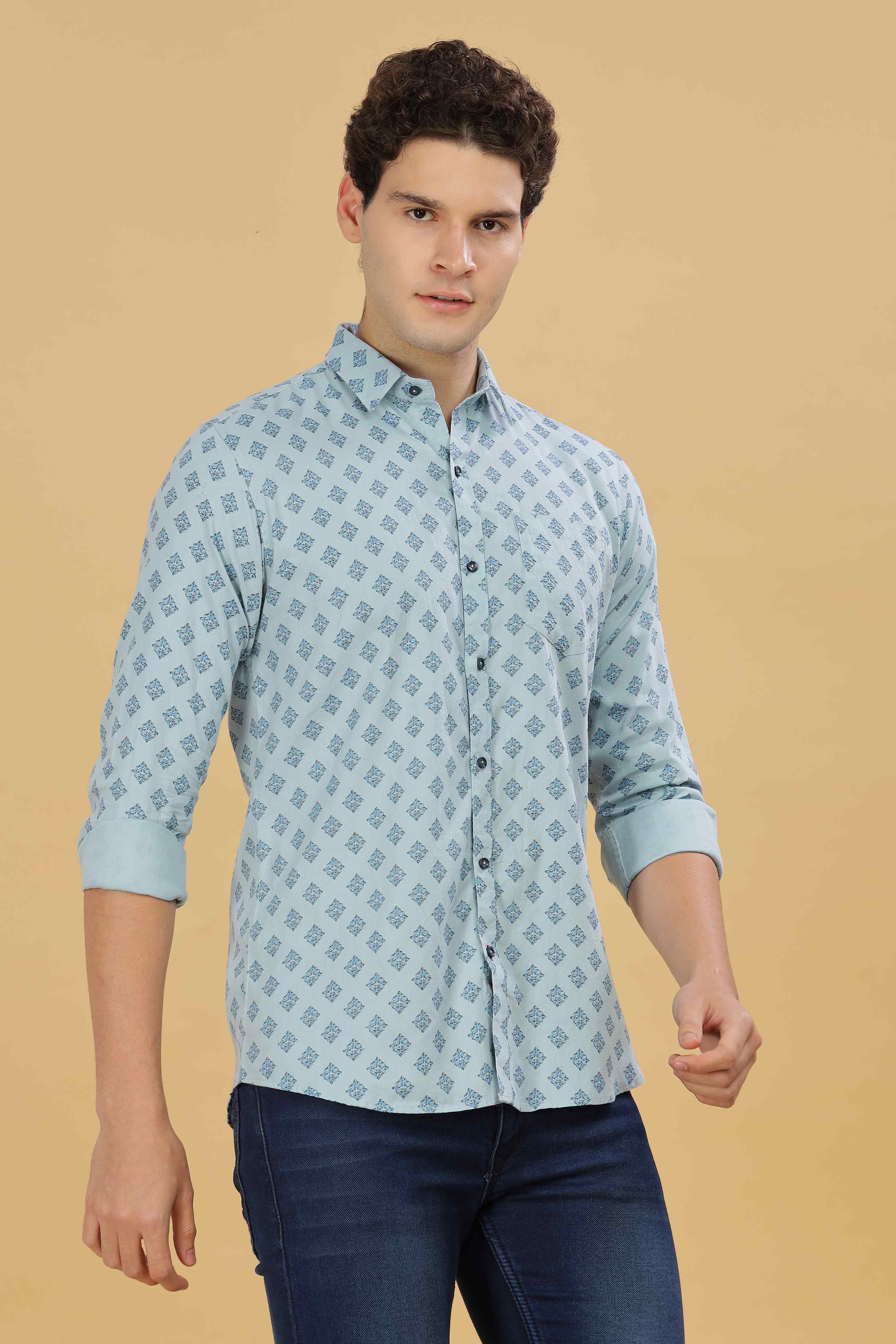 Square Designer Printed Shirt