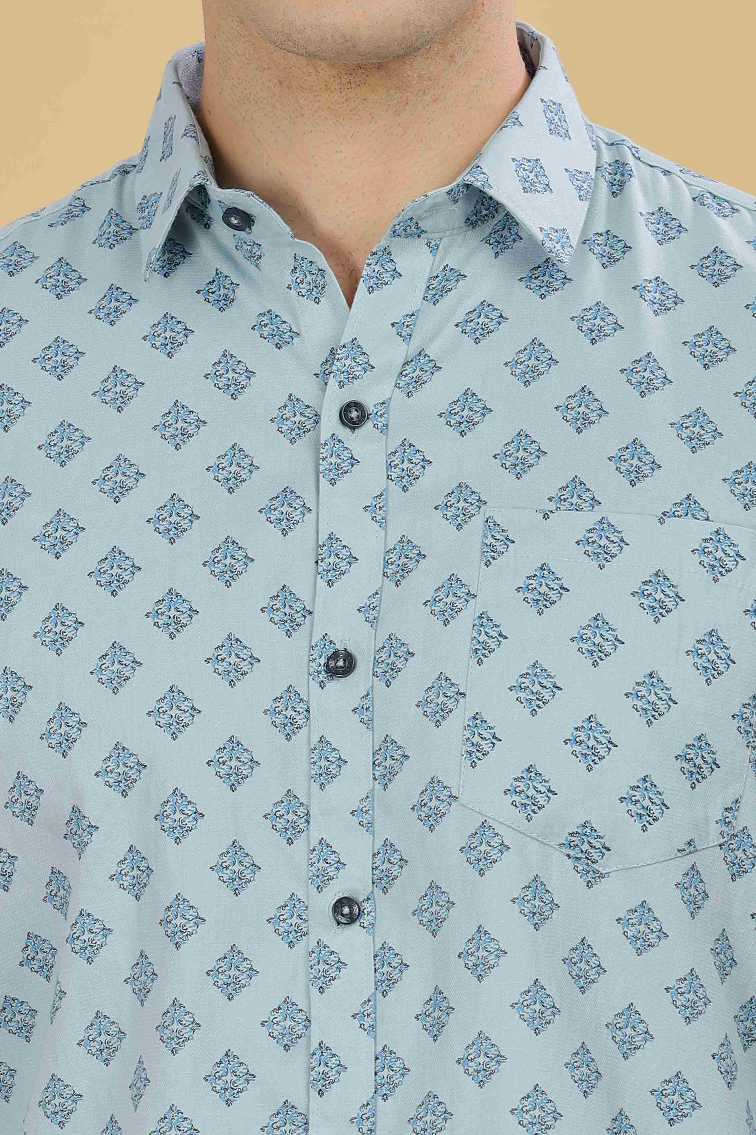 Square Designer Printed Shirt
