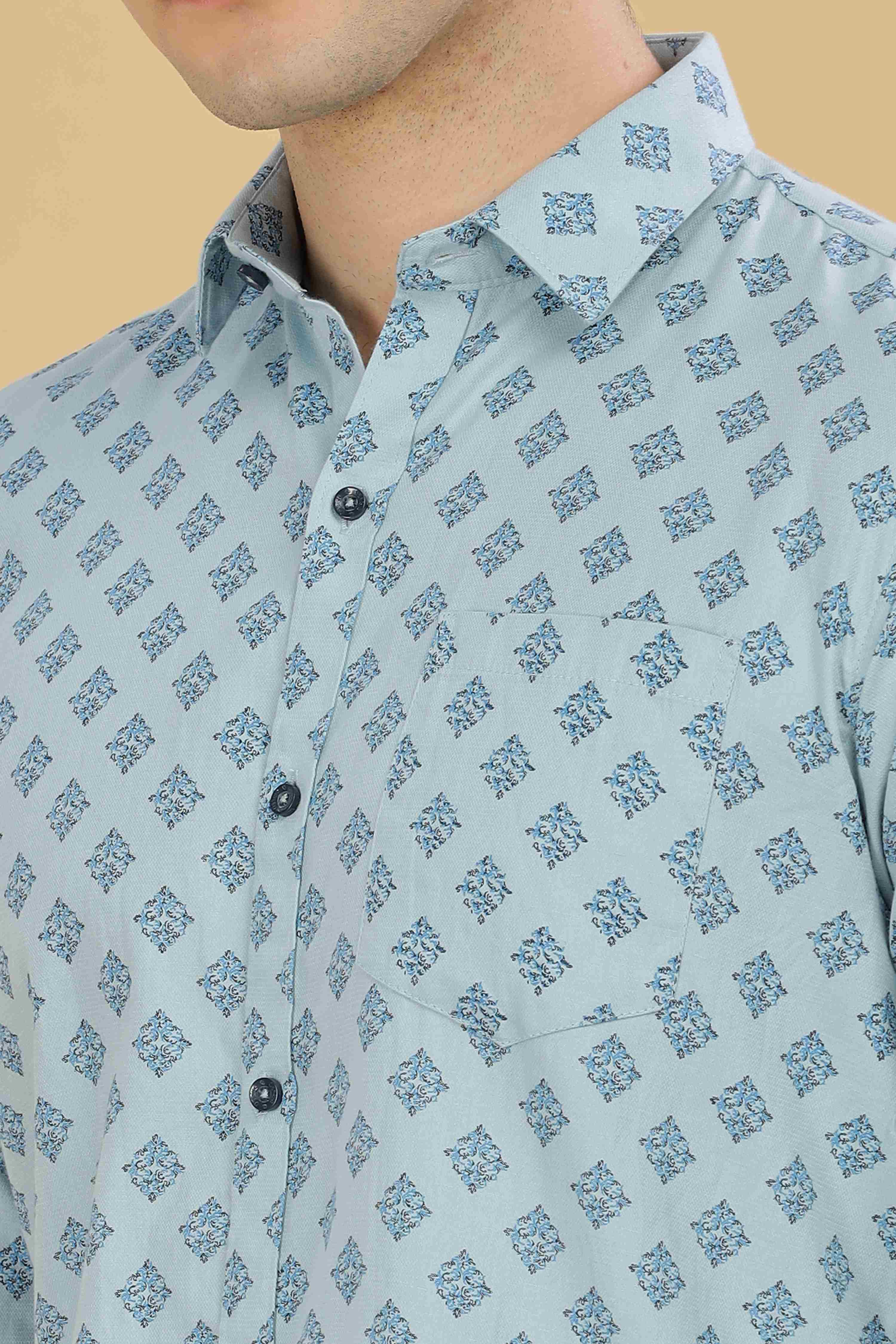 Square Designer Printed Shirt