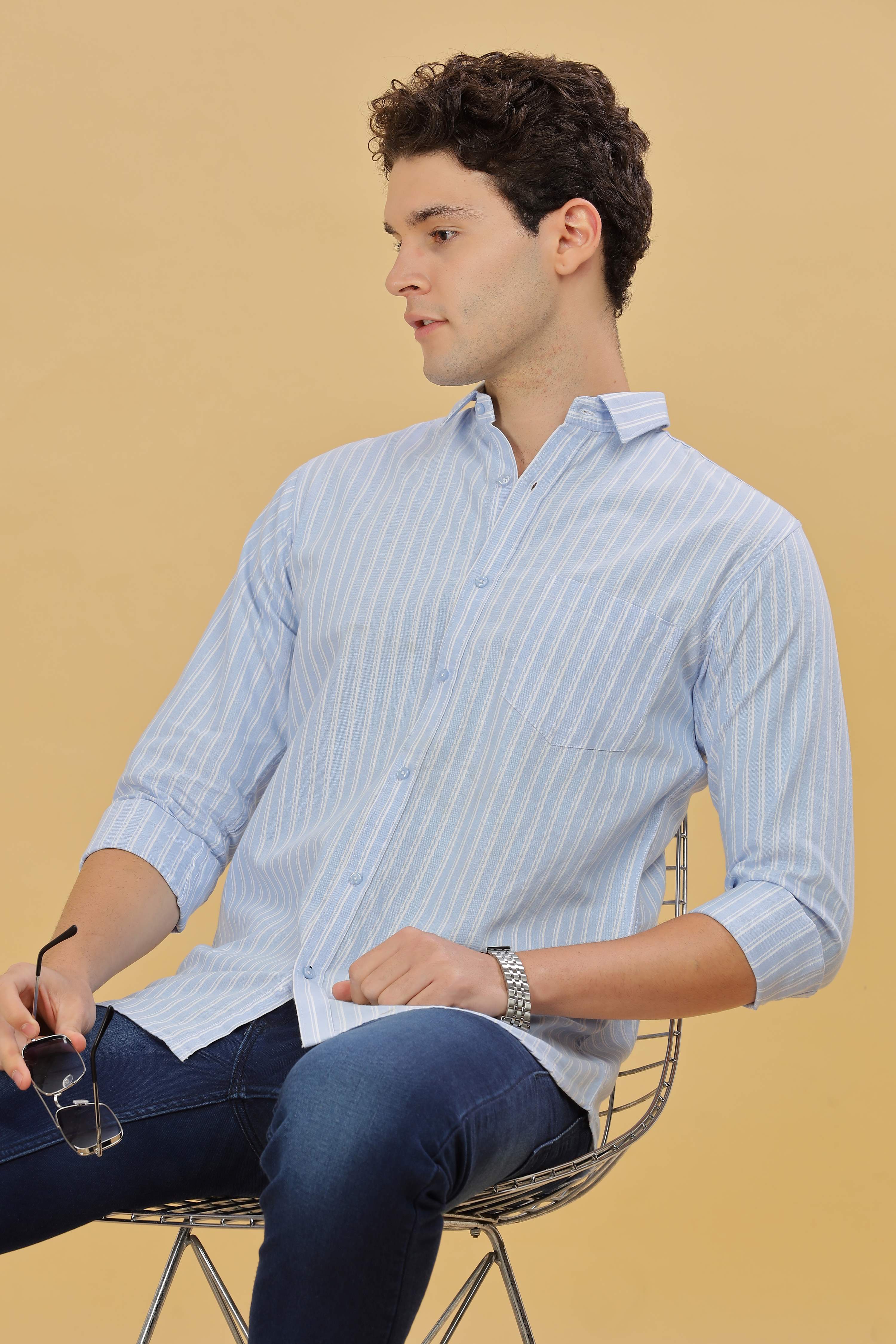 Men's Formal Stripes Shirt