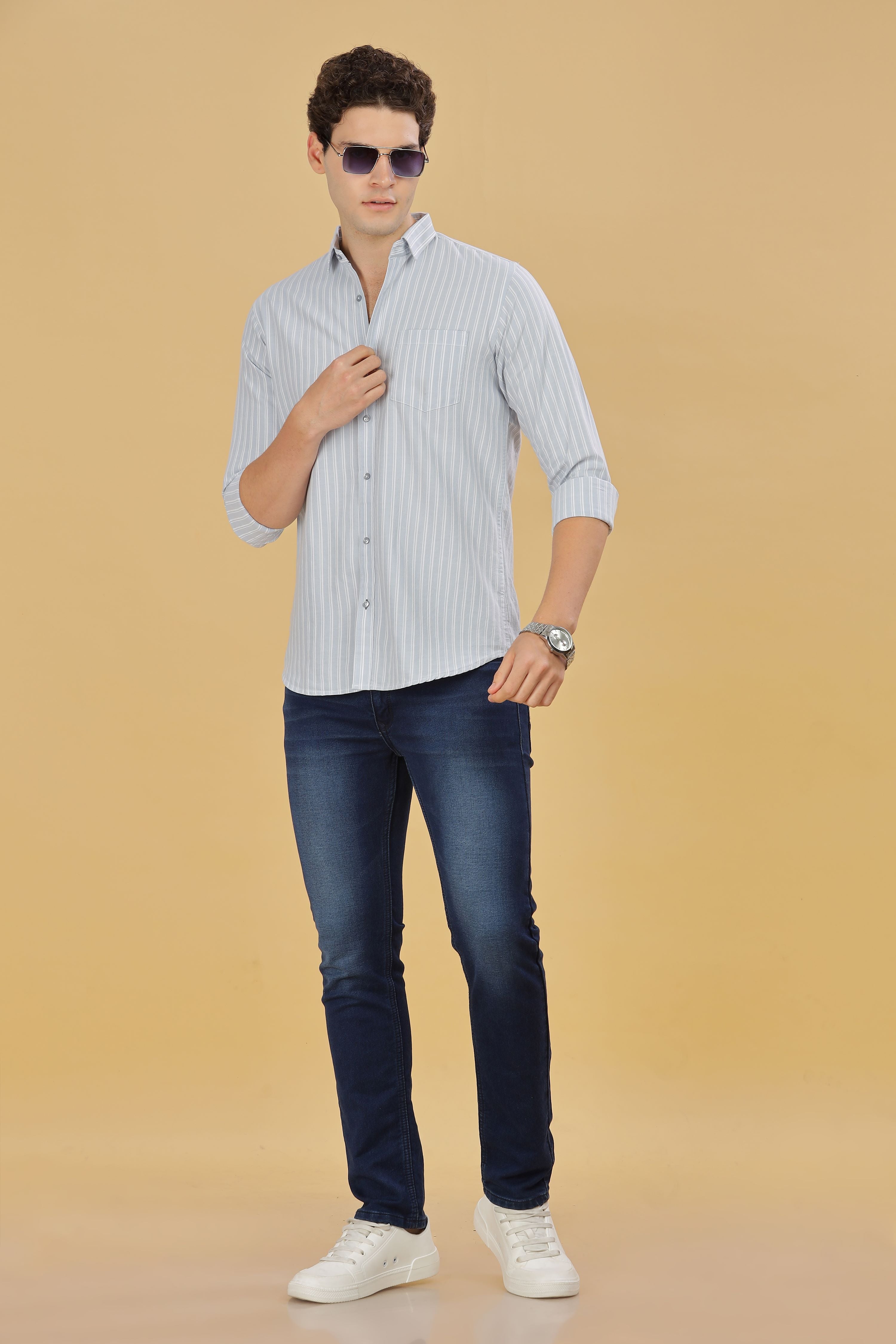Men's Formal Stripes Shirt