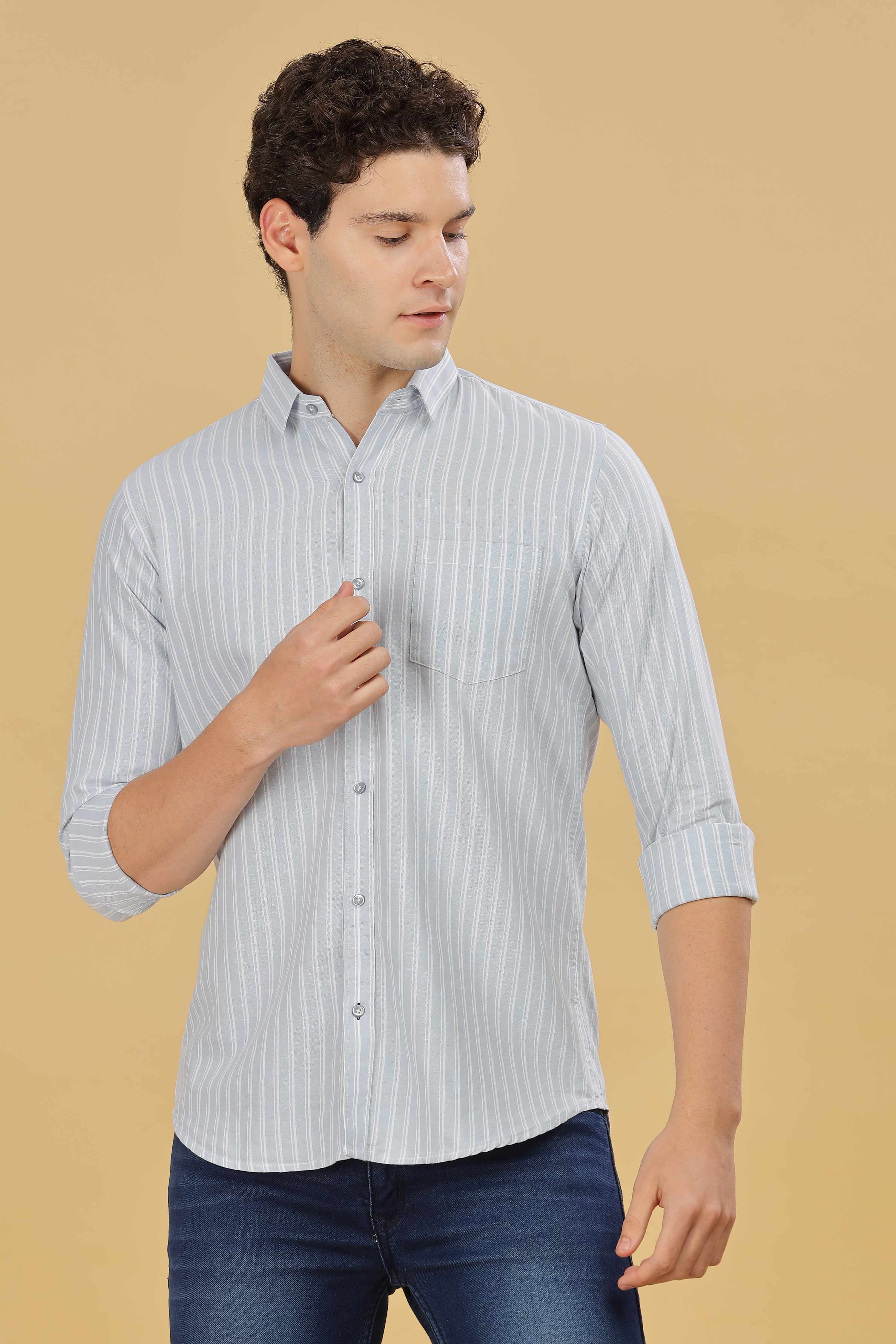 Men's Formal Stripes Shirt
