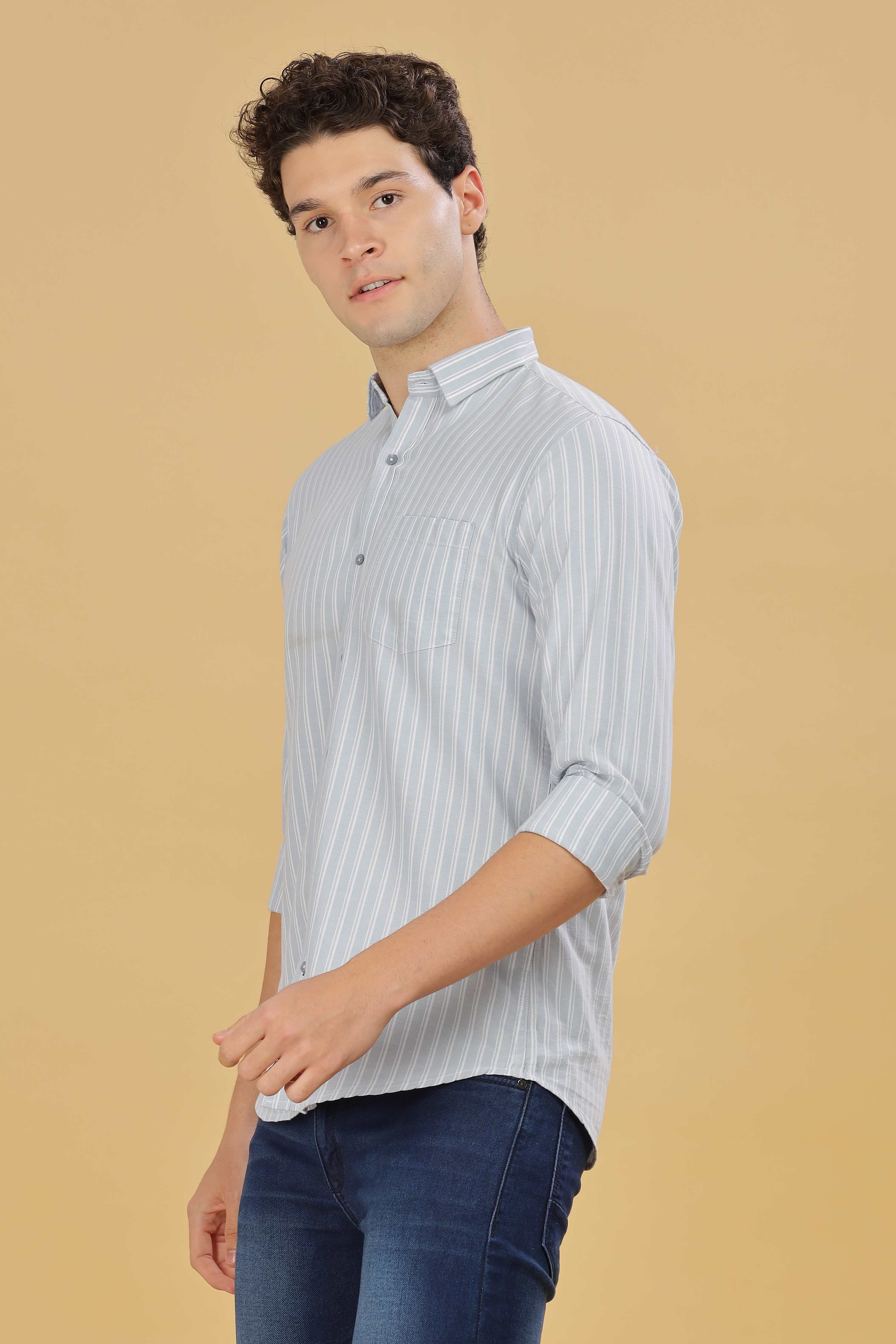 Men's Formal Stripes Shirt