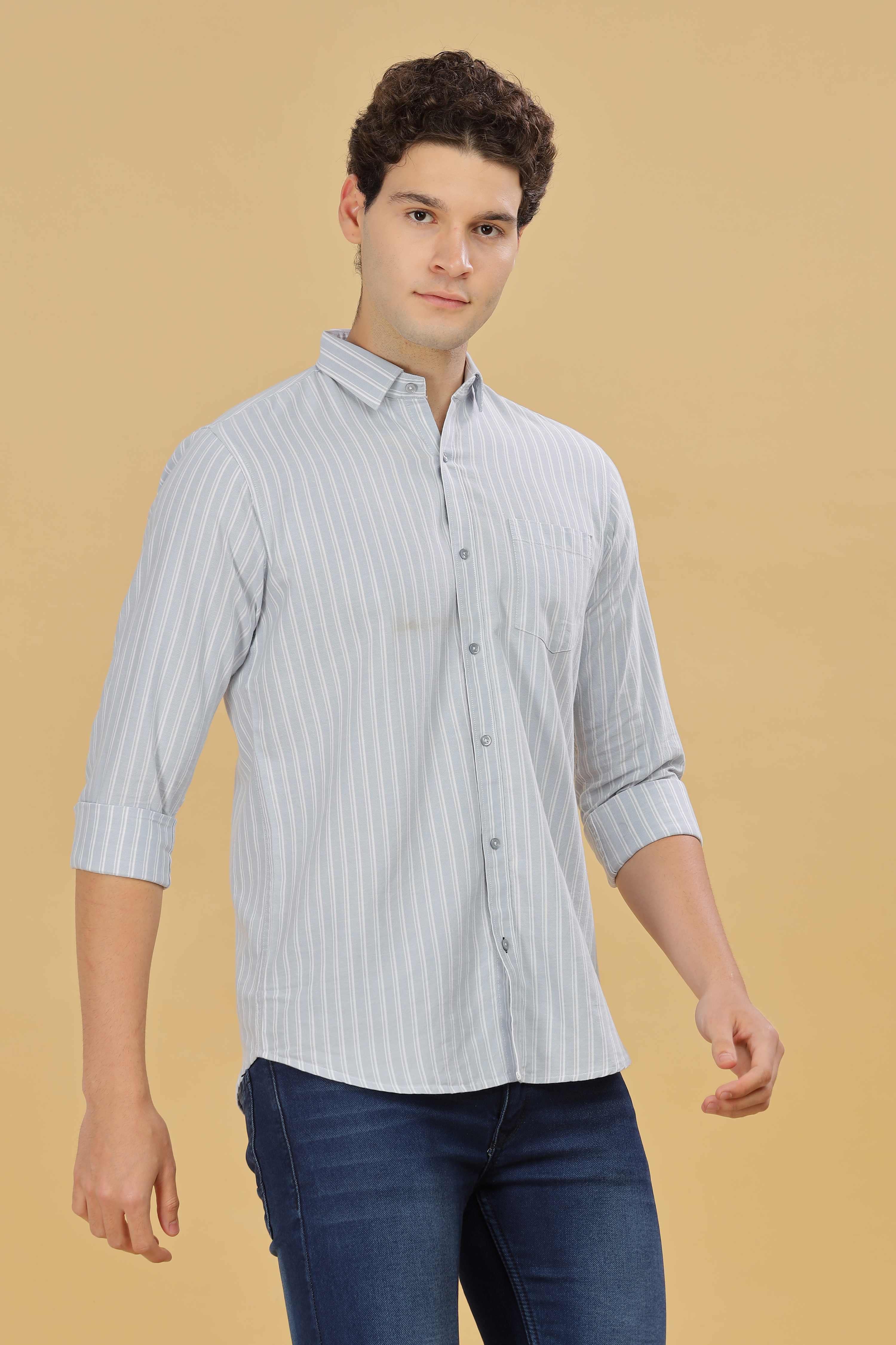 Men's Formal Stripes Shirt