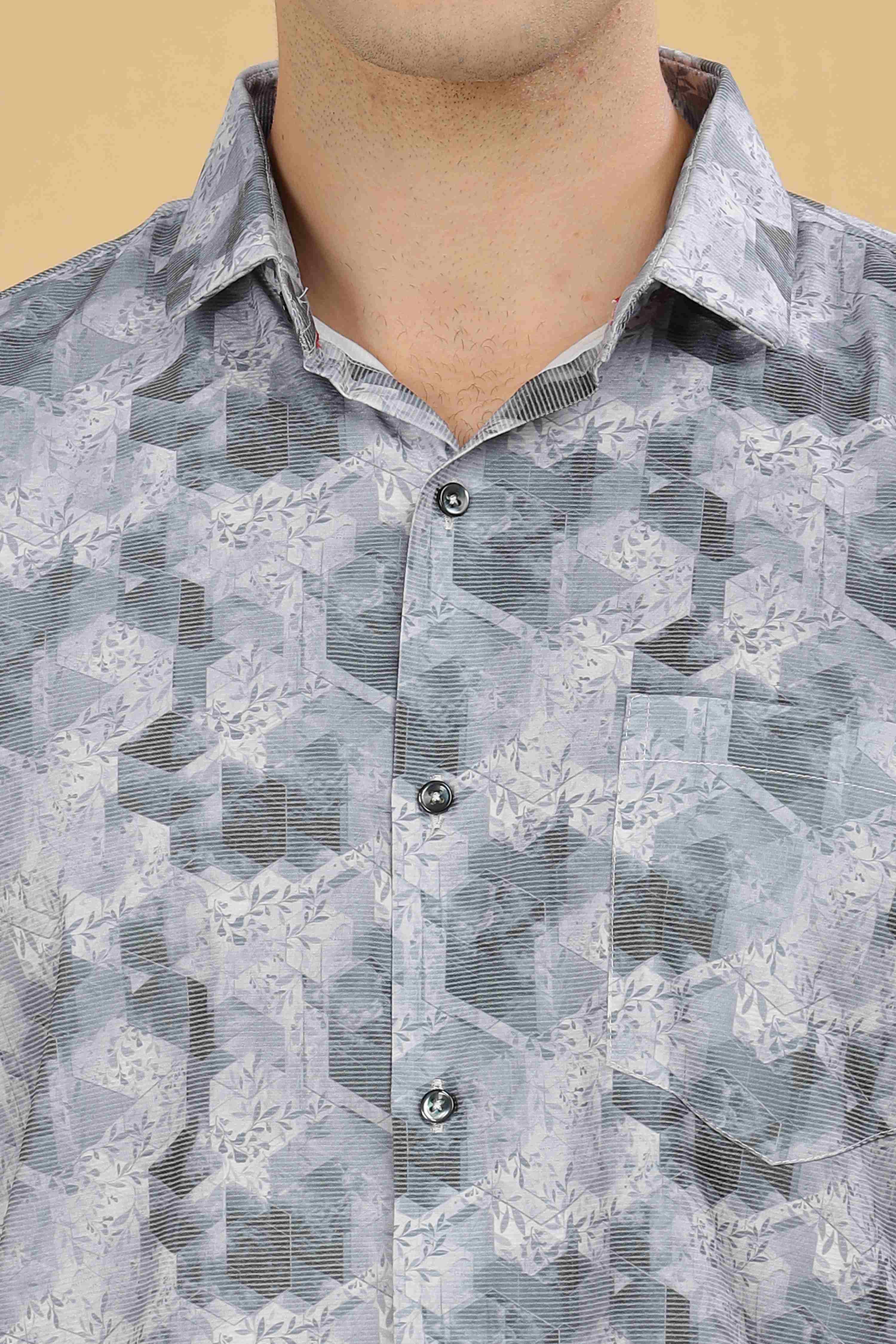Cubic Floral Designer Shirt