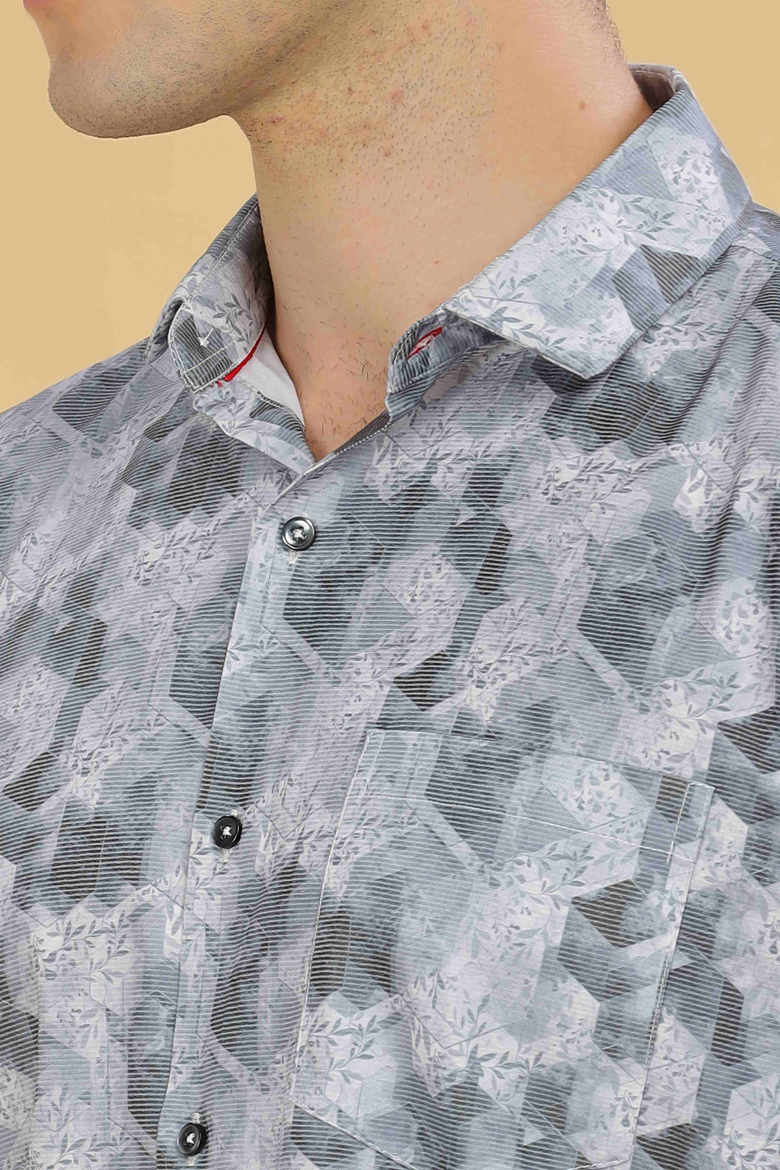 Cubic Floral Designer Shirt