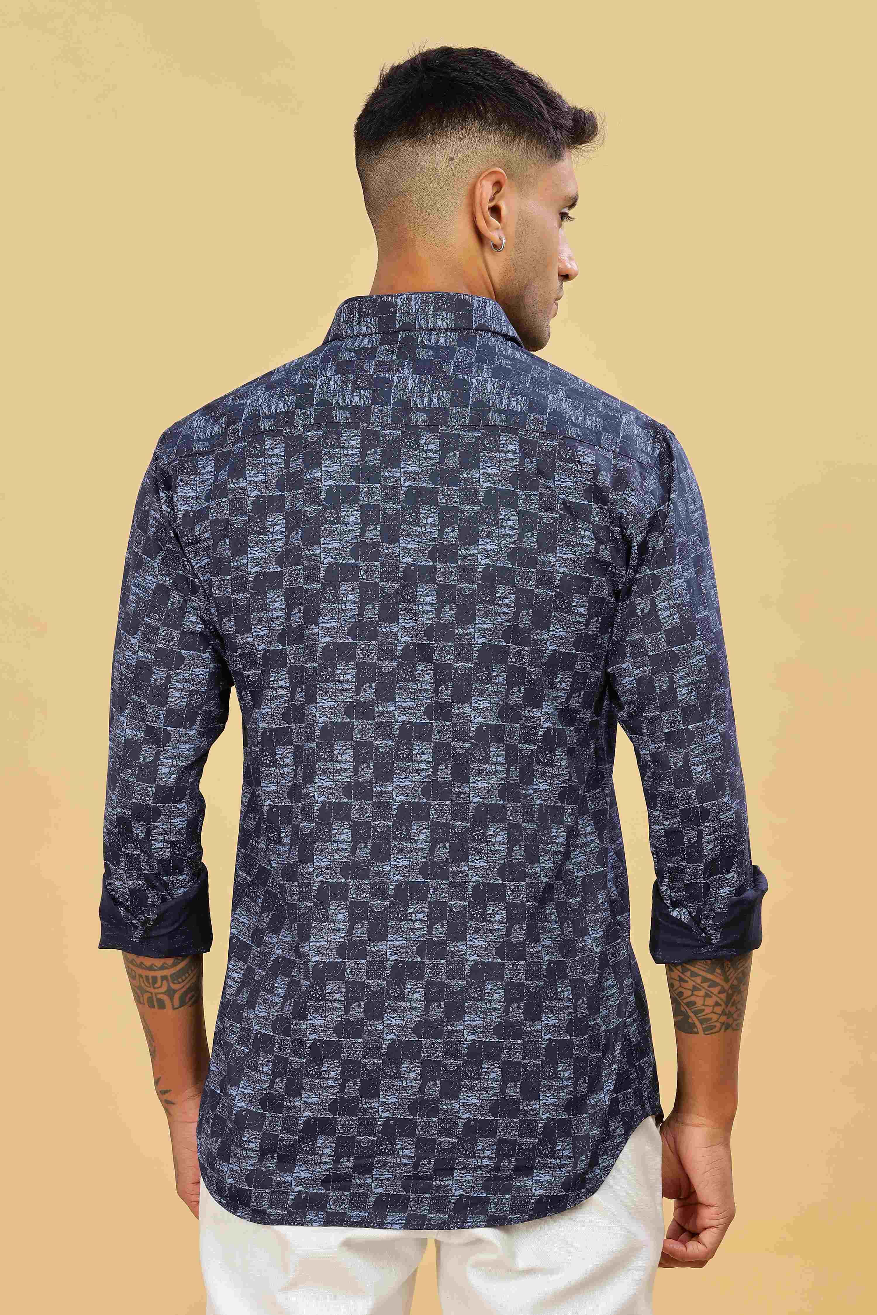 Checkmark Graphic Design Printed Shirt
