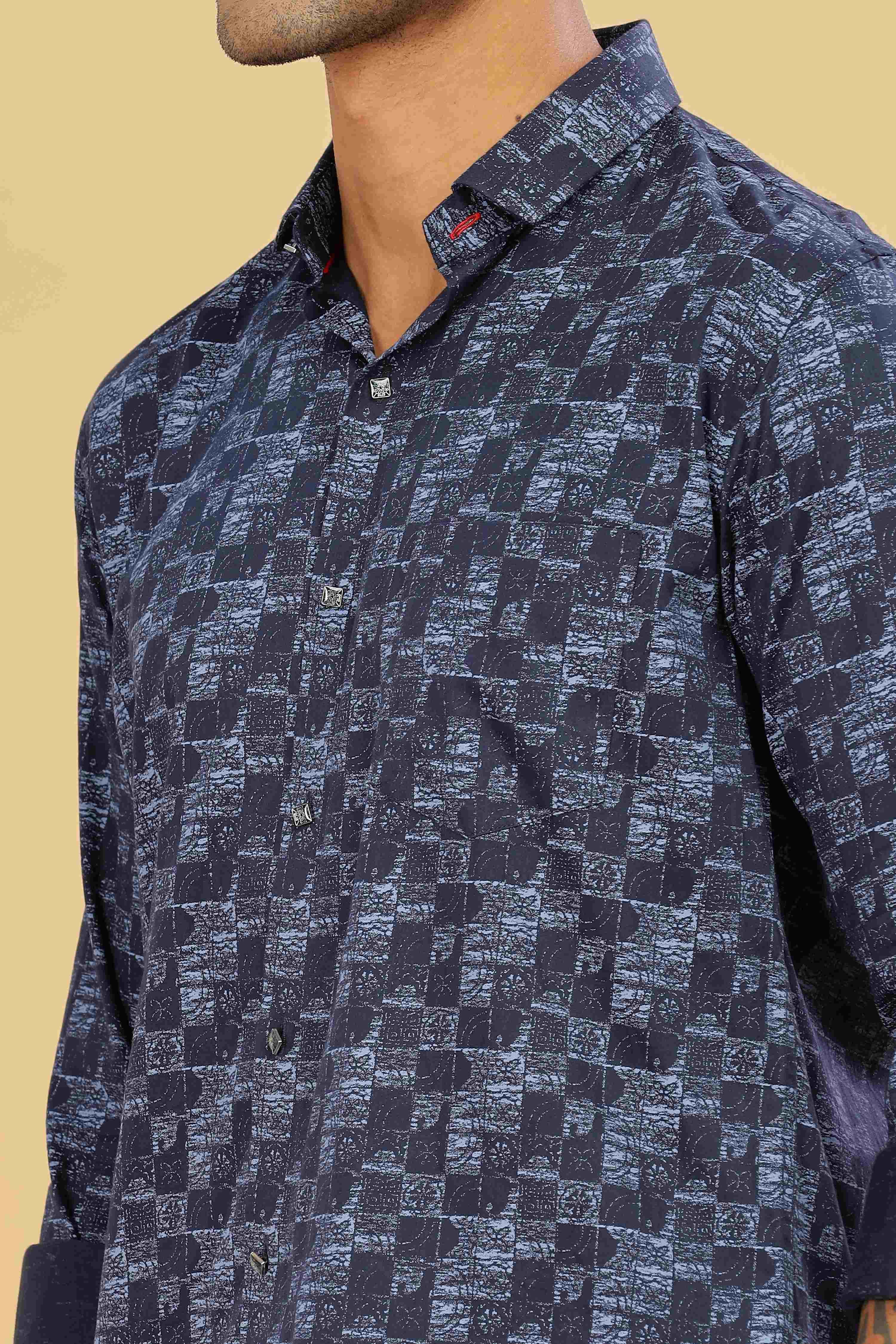 Checkmark Graphic Design Printed Shirt