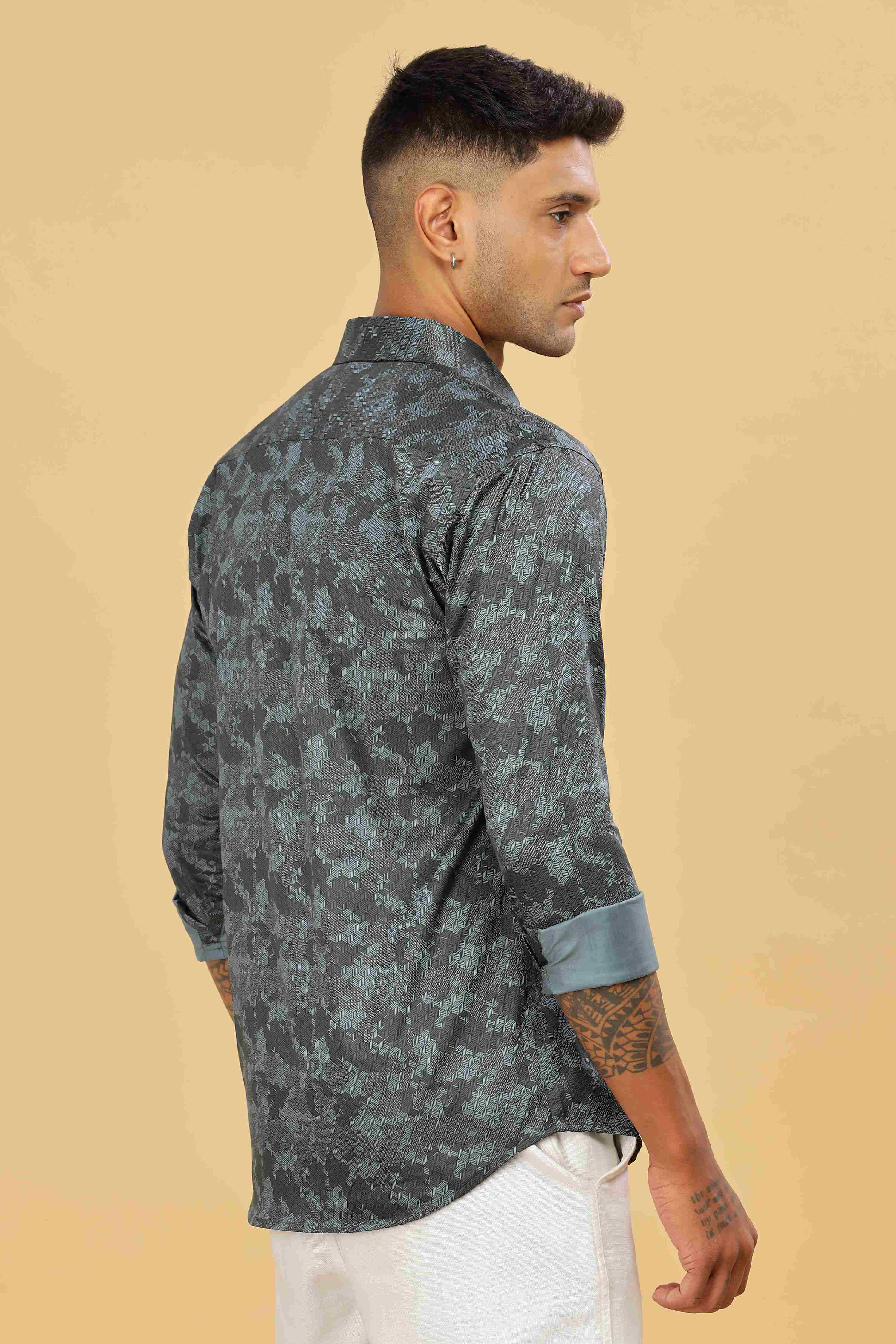 Cubic Design Printed Shirt