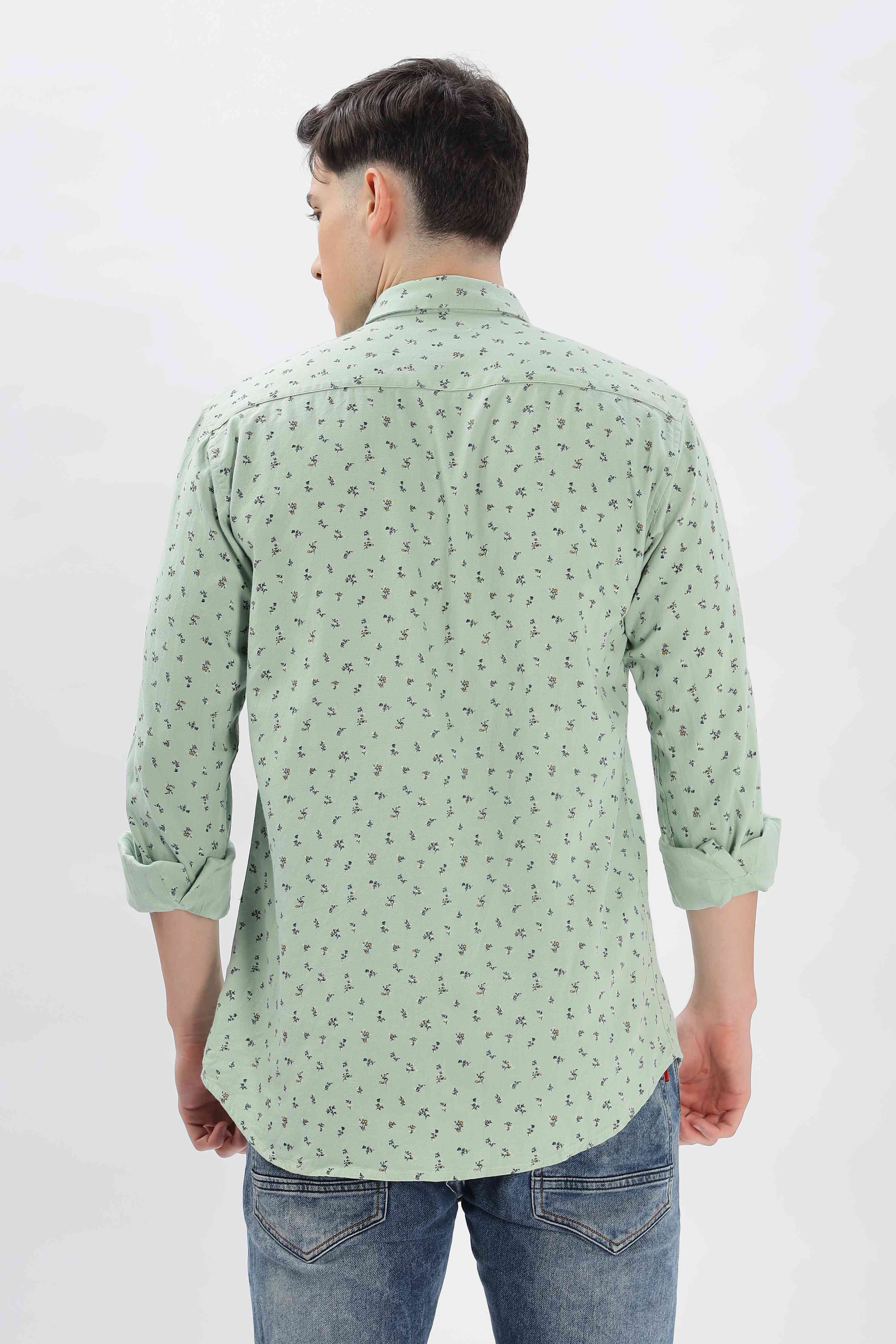 Stalk Floral Printed Shirt