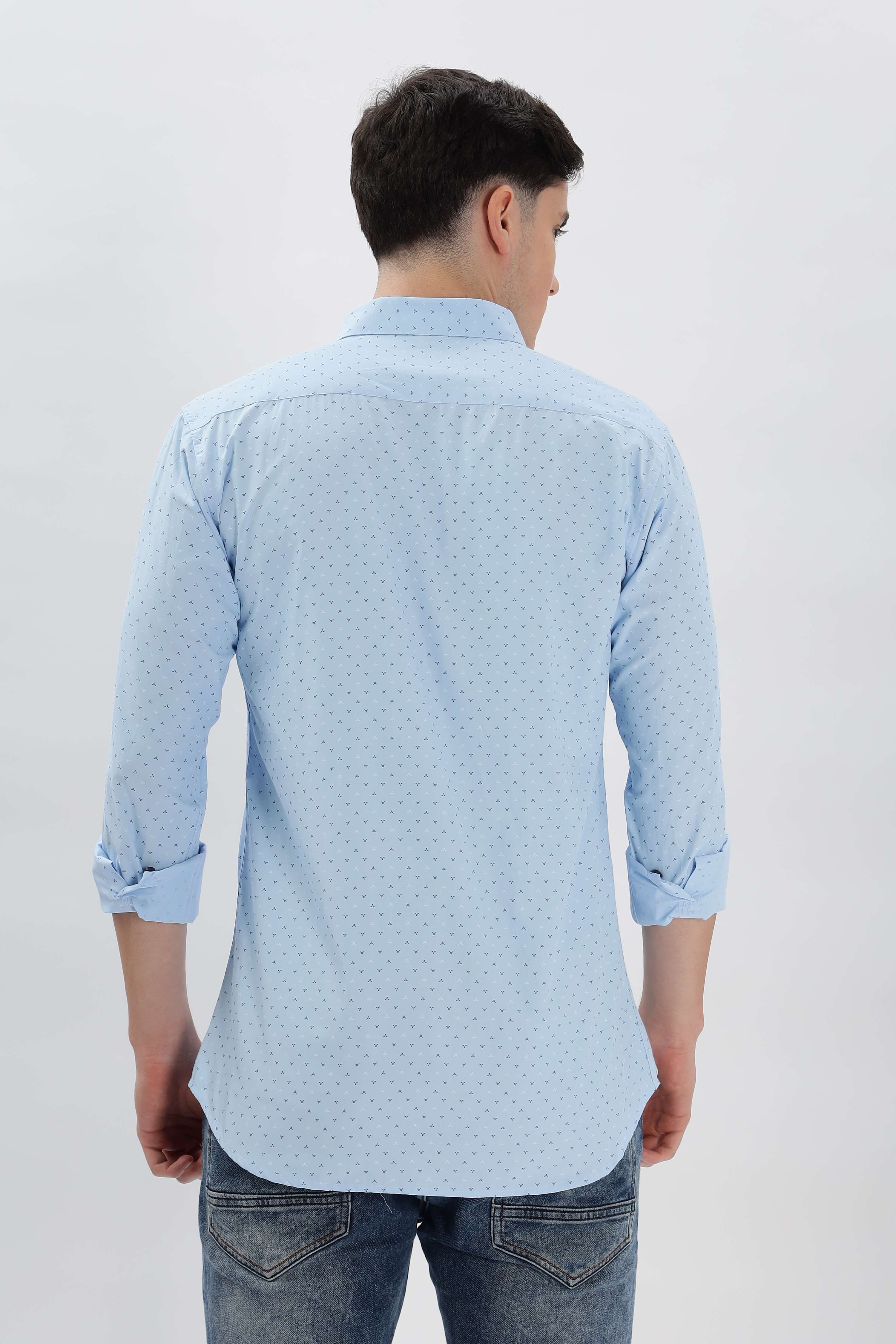 Geometric Motif Printed Shirt
