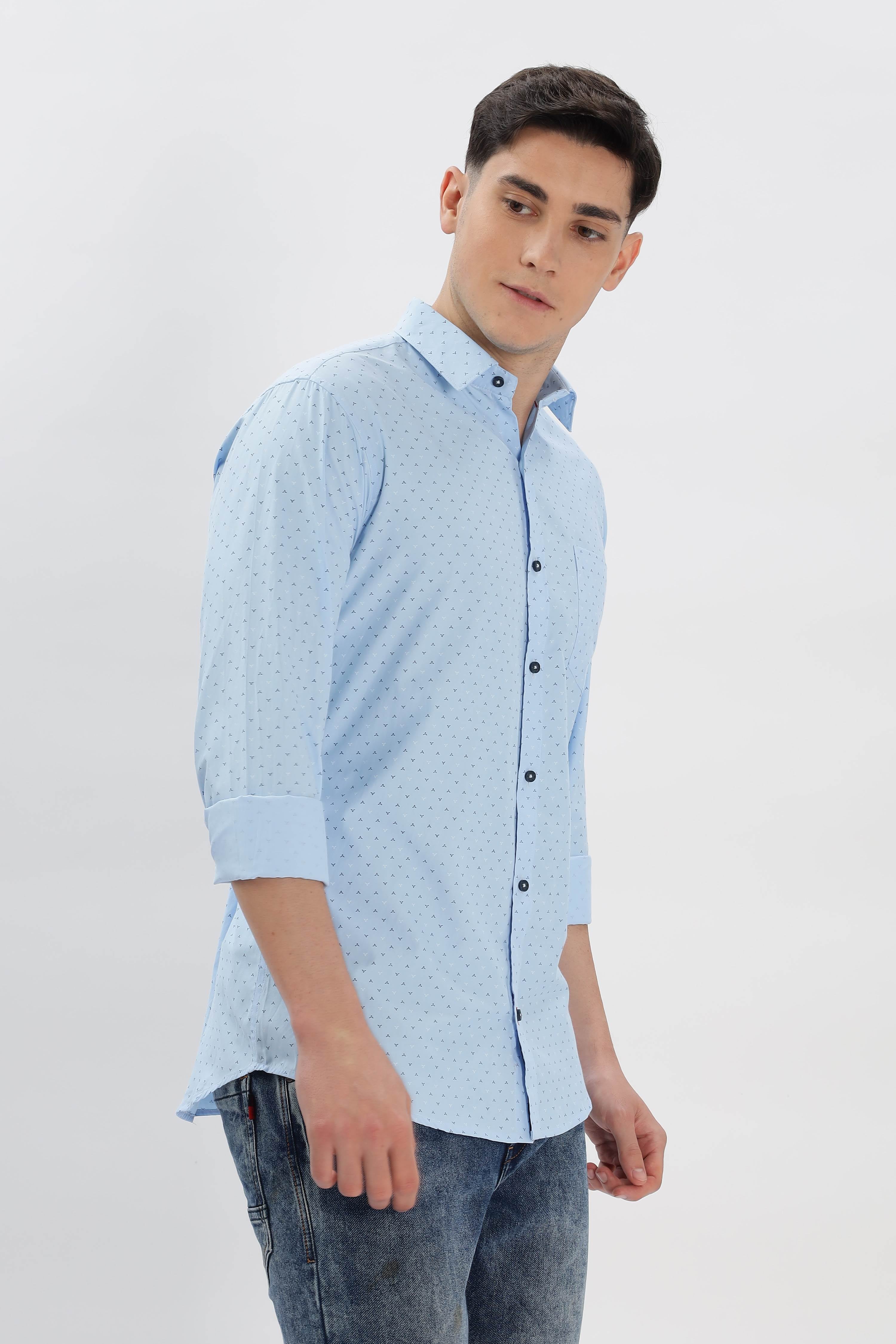Geometric Motif Printed Shirt