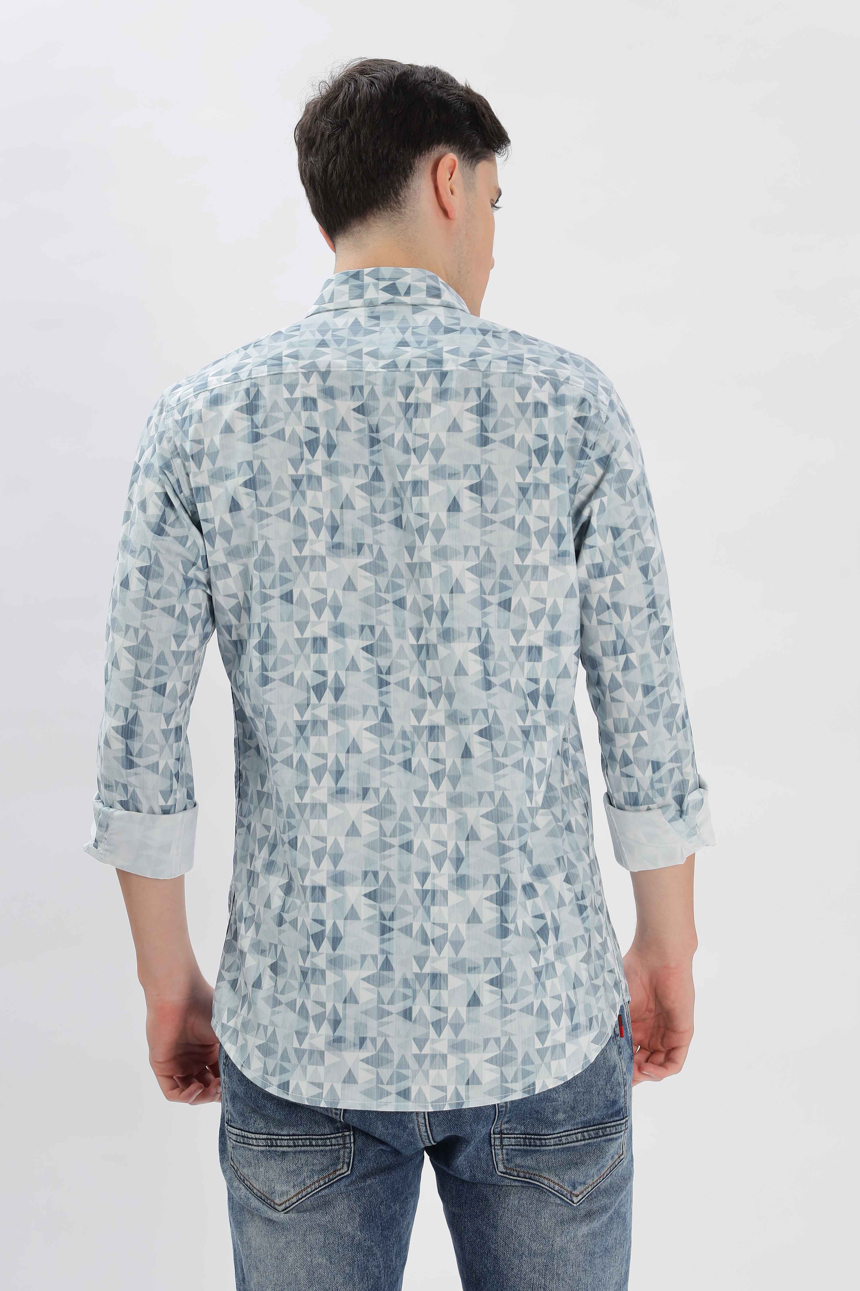 Low-Poly Design Printed Shirt