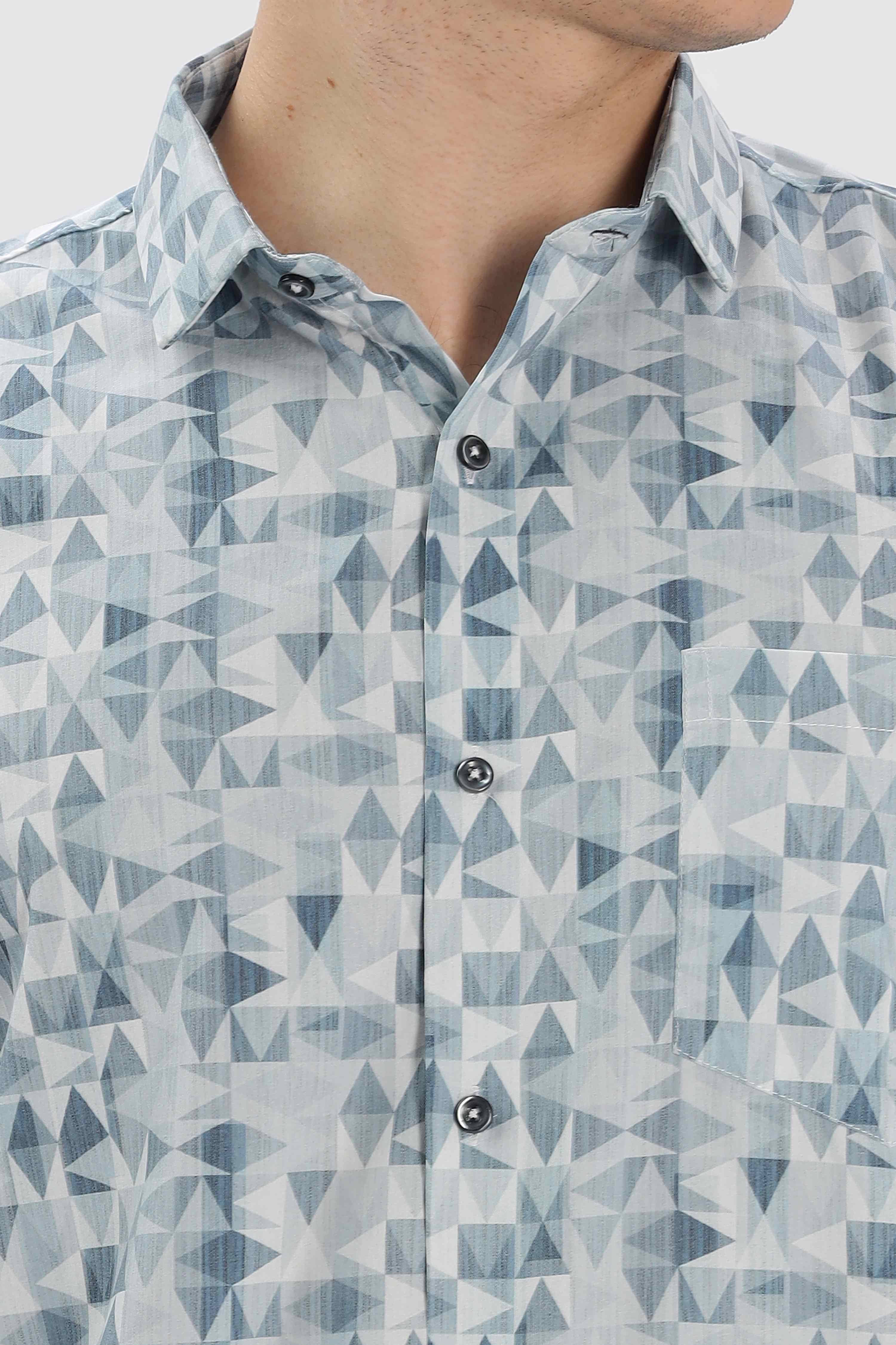 Low-Poly Design Printed Shirt