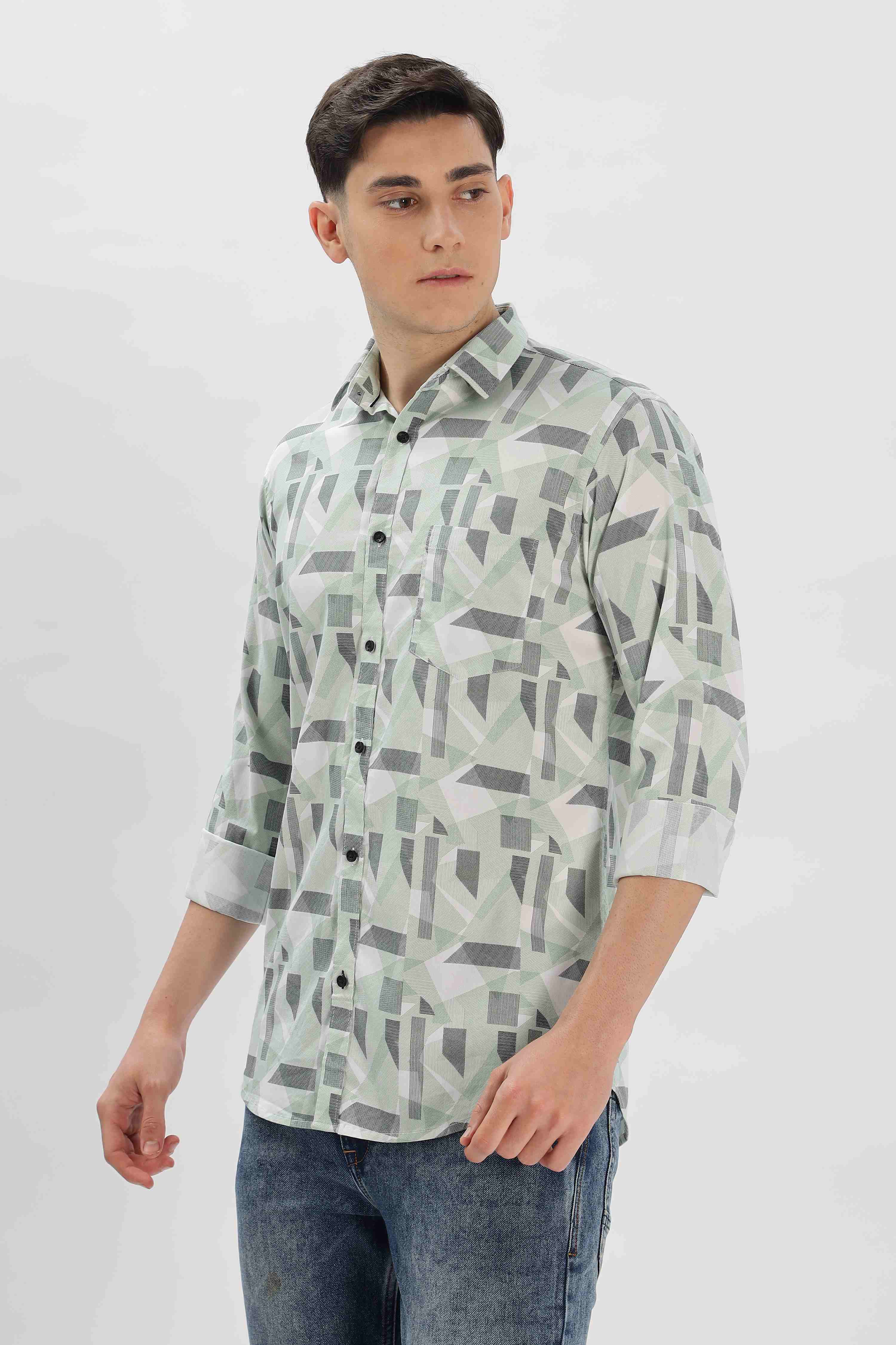 Modern Abstract Printed Casual Shirt
