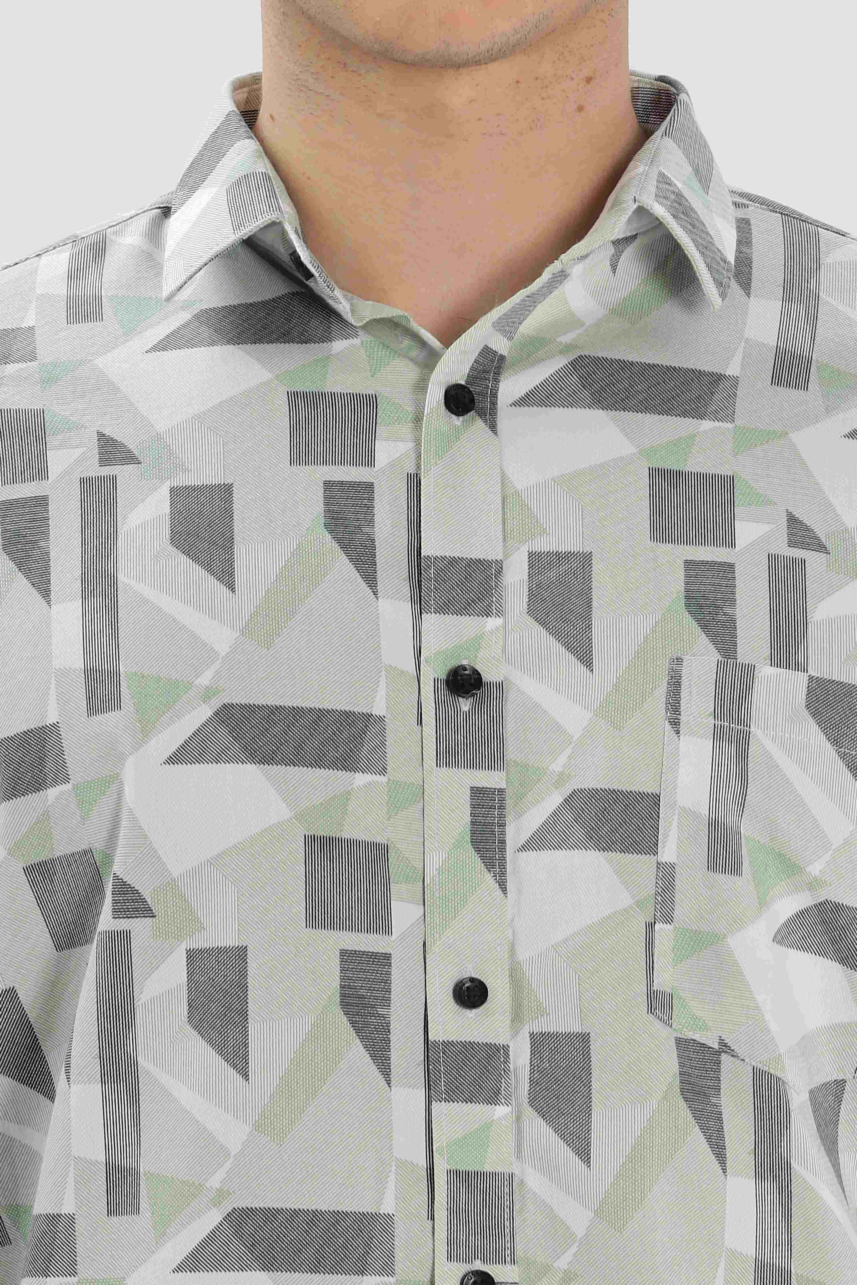 Modern Abstract Printed Casual Shirt