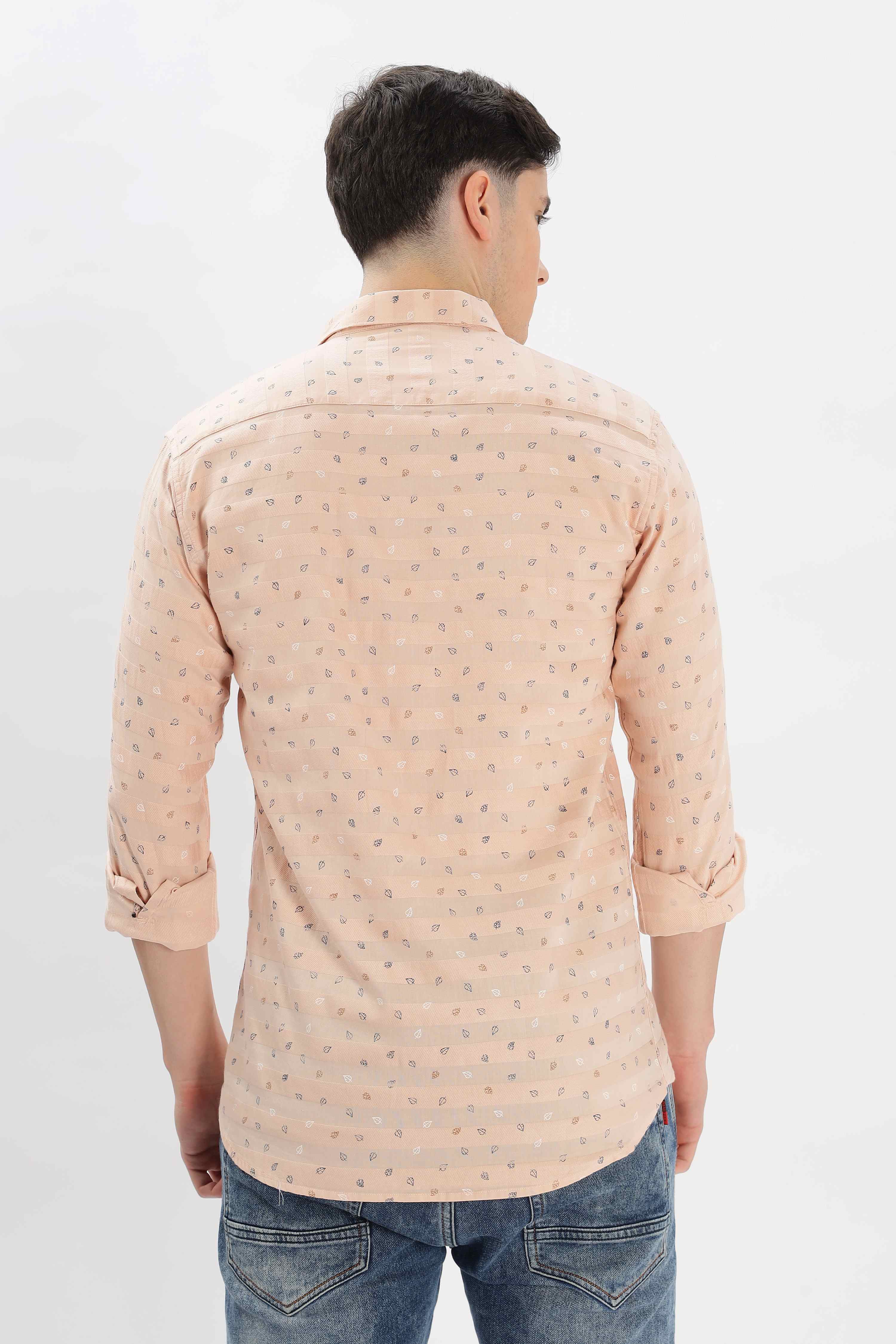 Small Leaves Printed Shirt