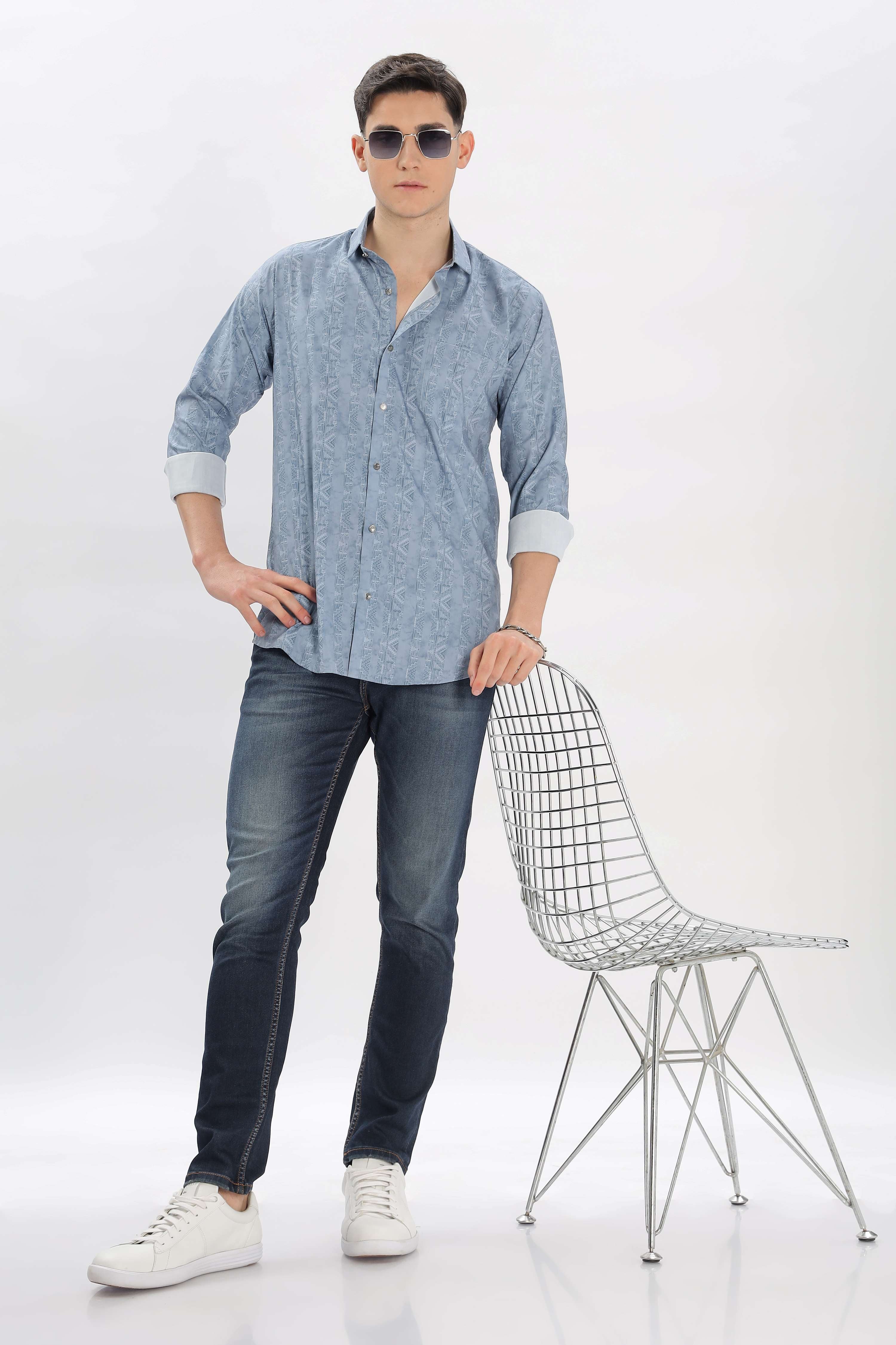 Tribal Design Pattern Printed Shirt