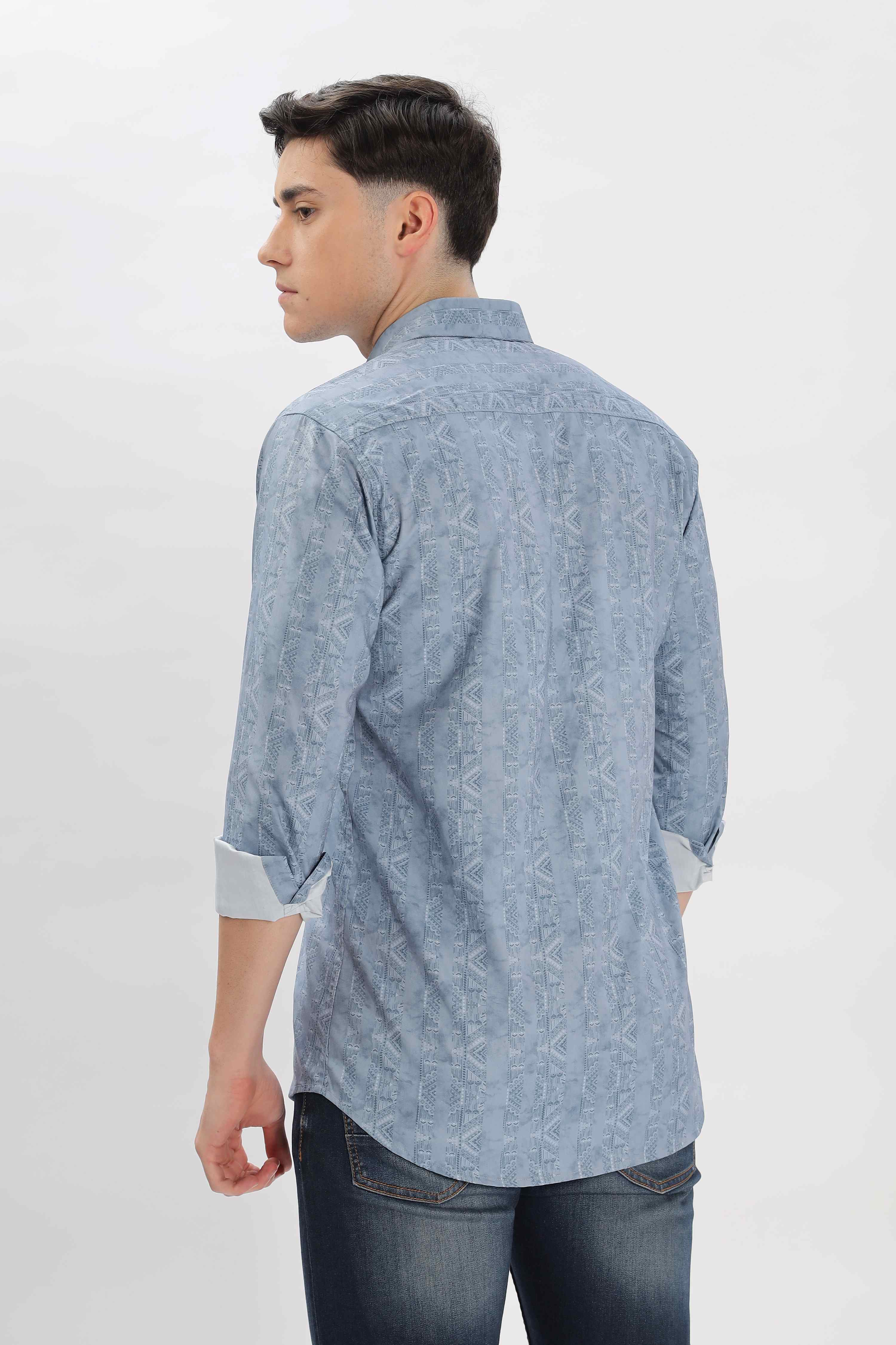 Tribal Design Pattern Printed Shirt