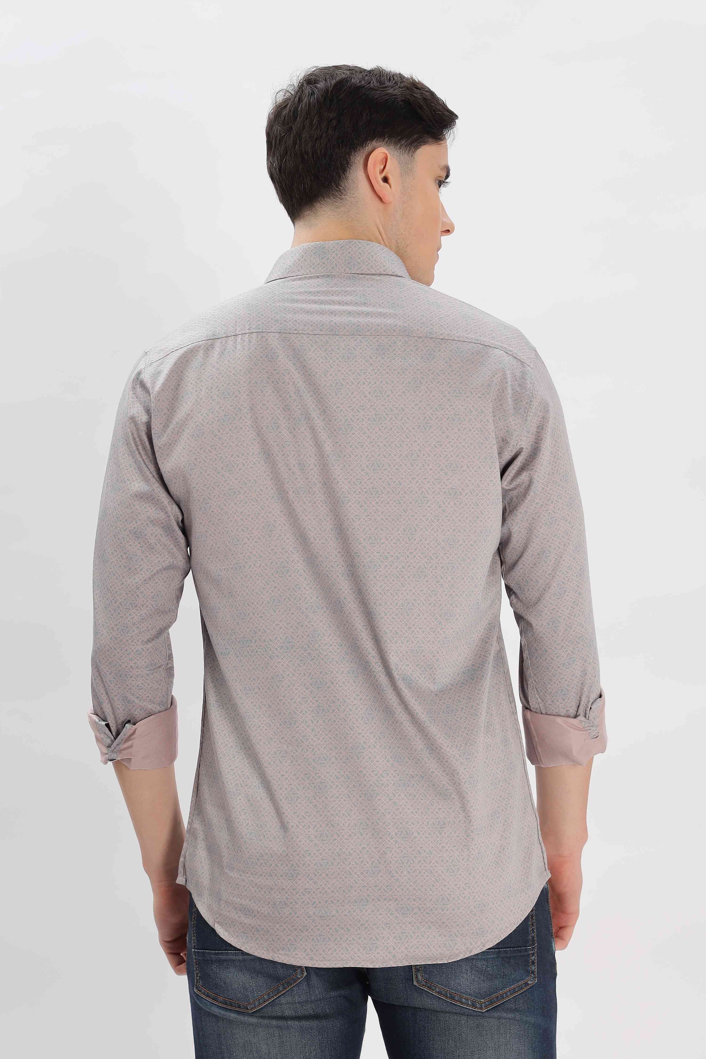 Trellis Floral Pattern Shirt