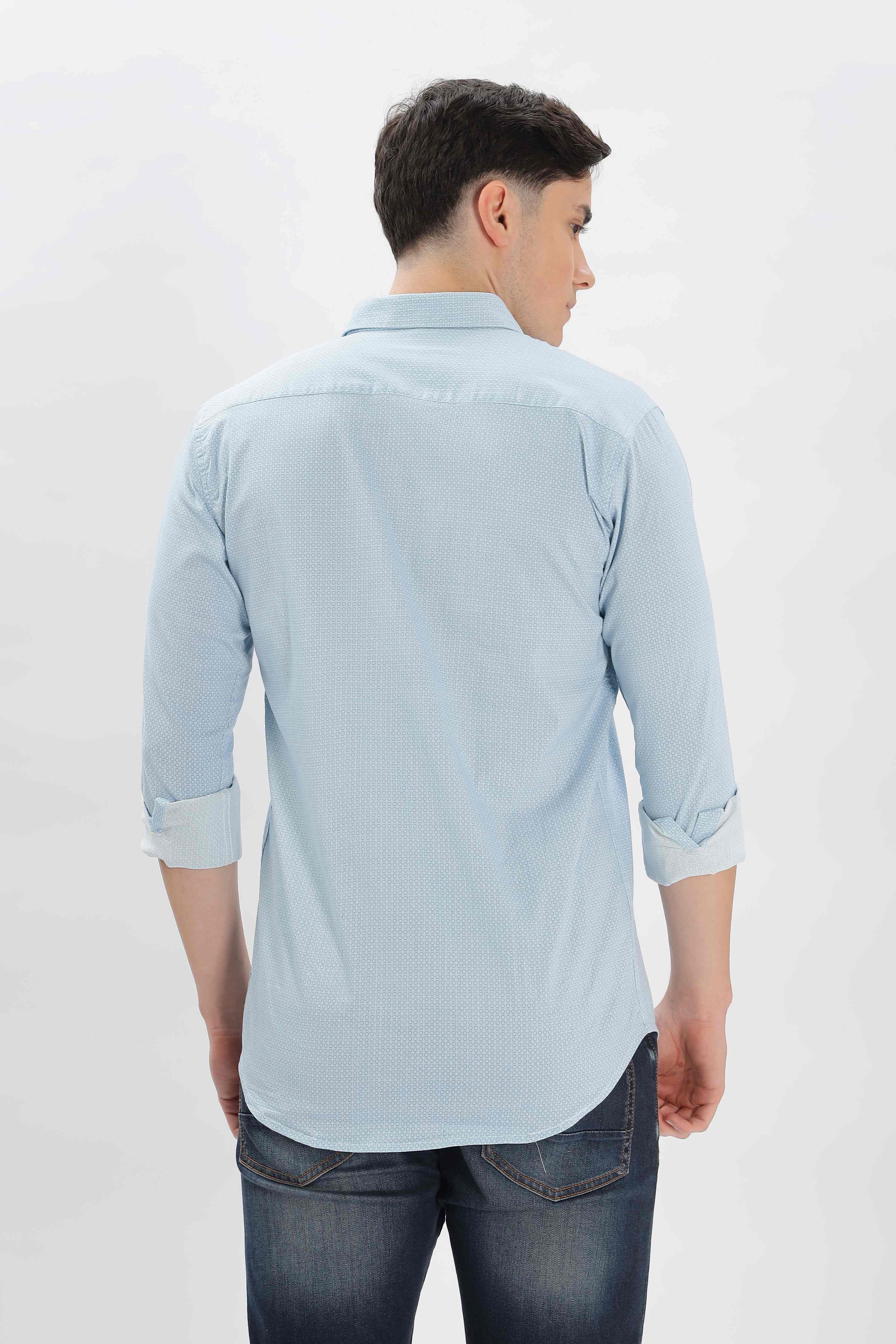 Small Squares Printed Shirt