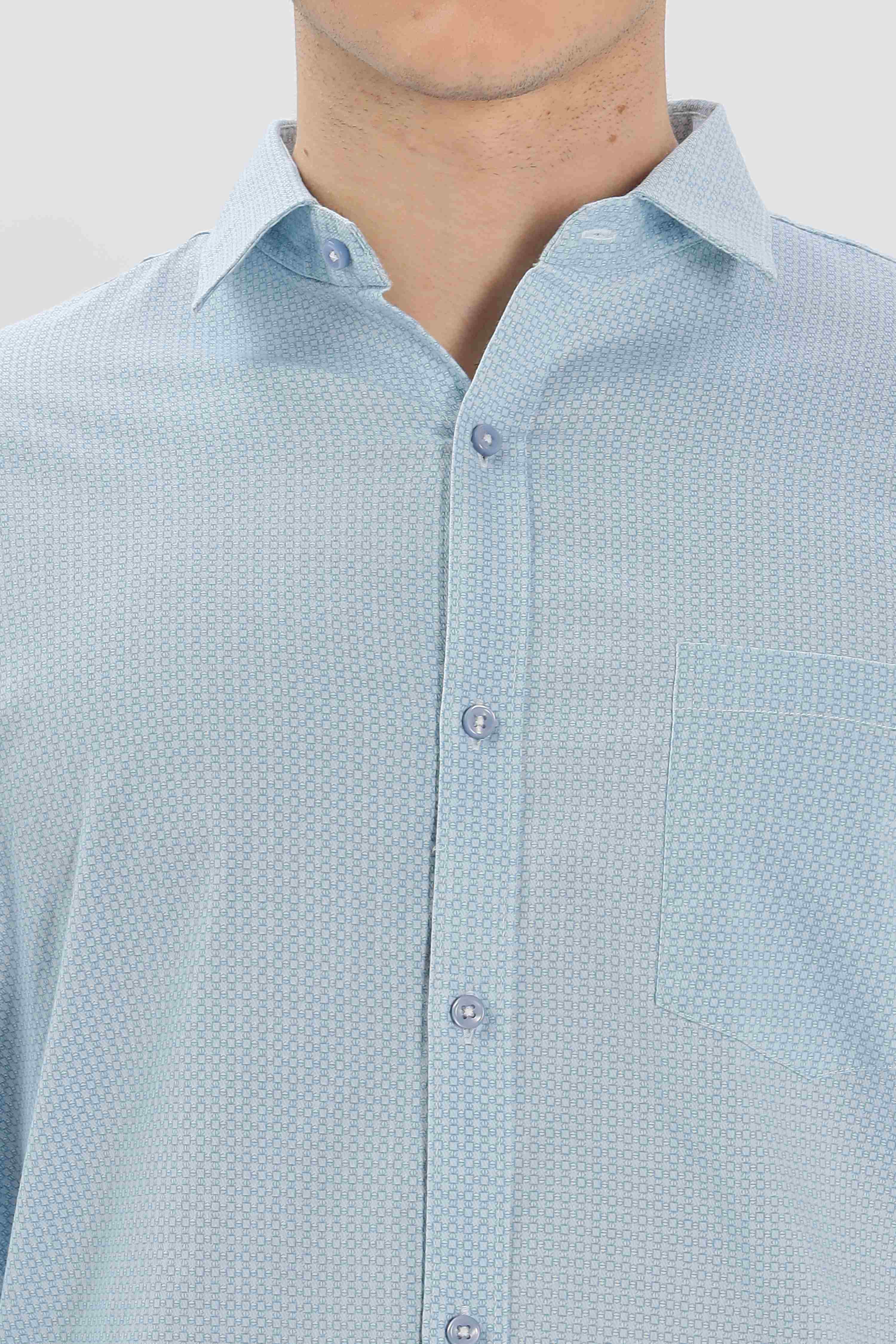 Small Squares Printed Shirt