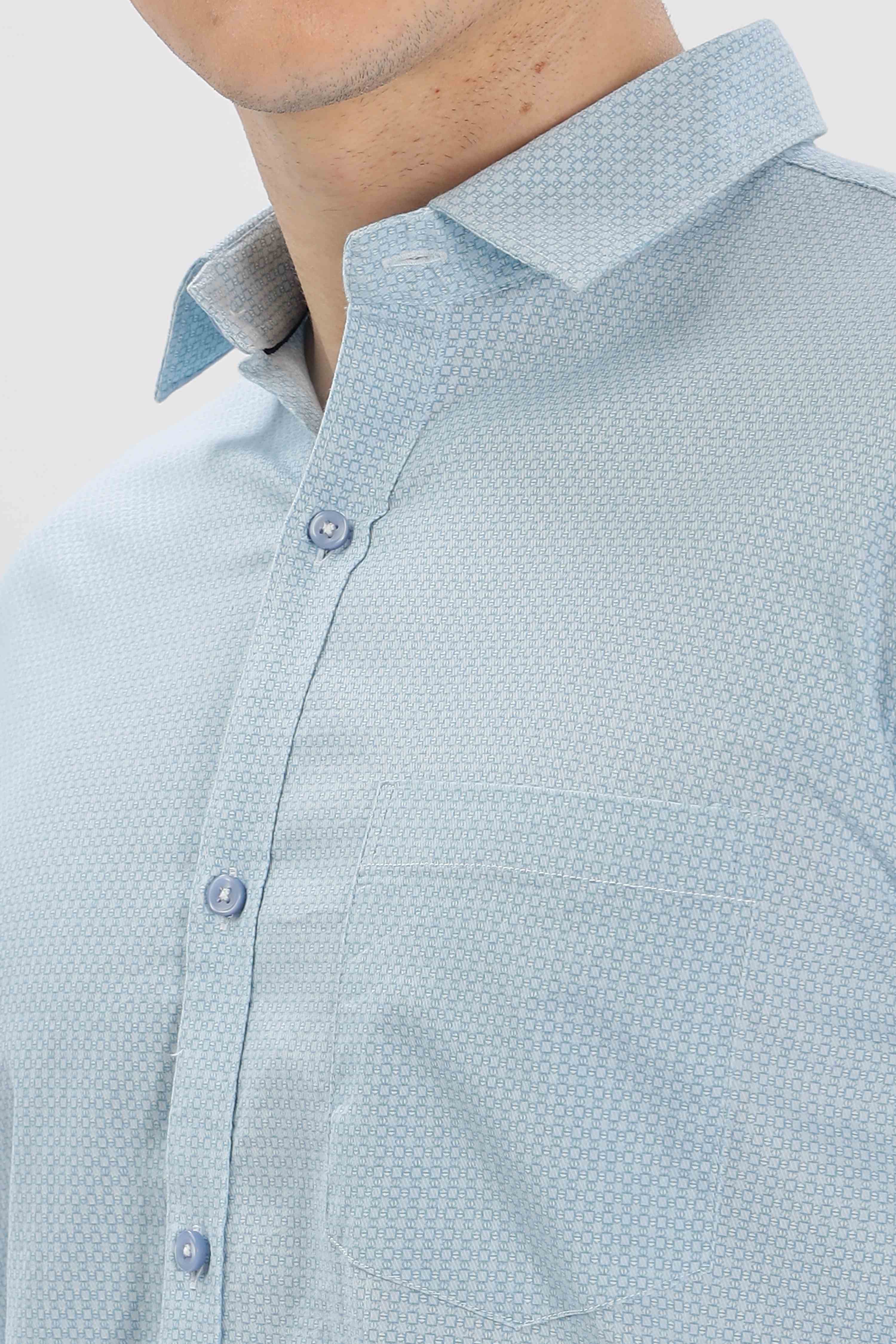 Small Squares Printed Shirt