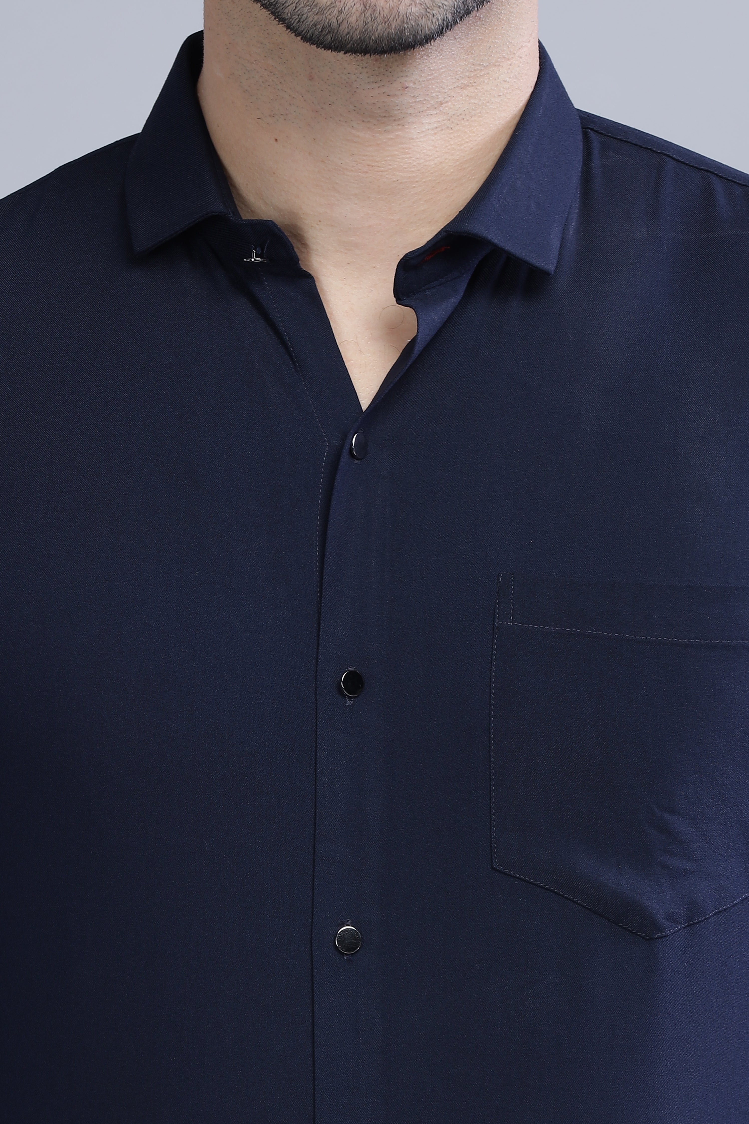 Chagrin Navy Blue Shirt