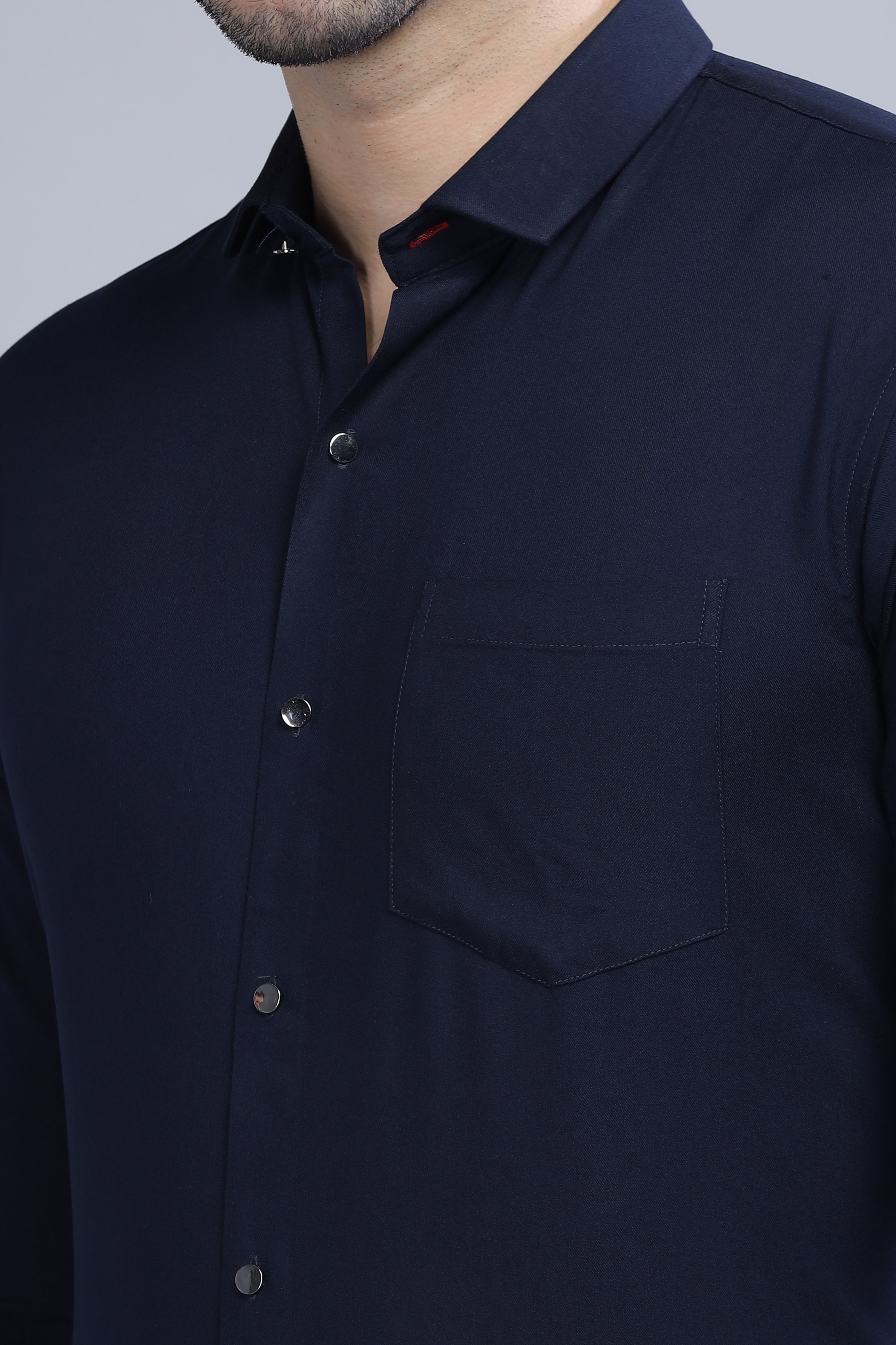 Chagrin Navy Blue Shirt